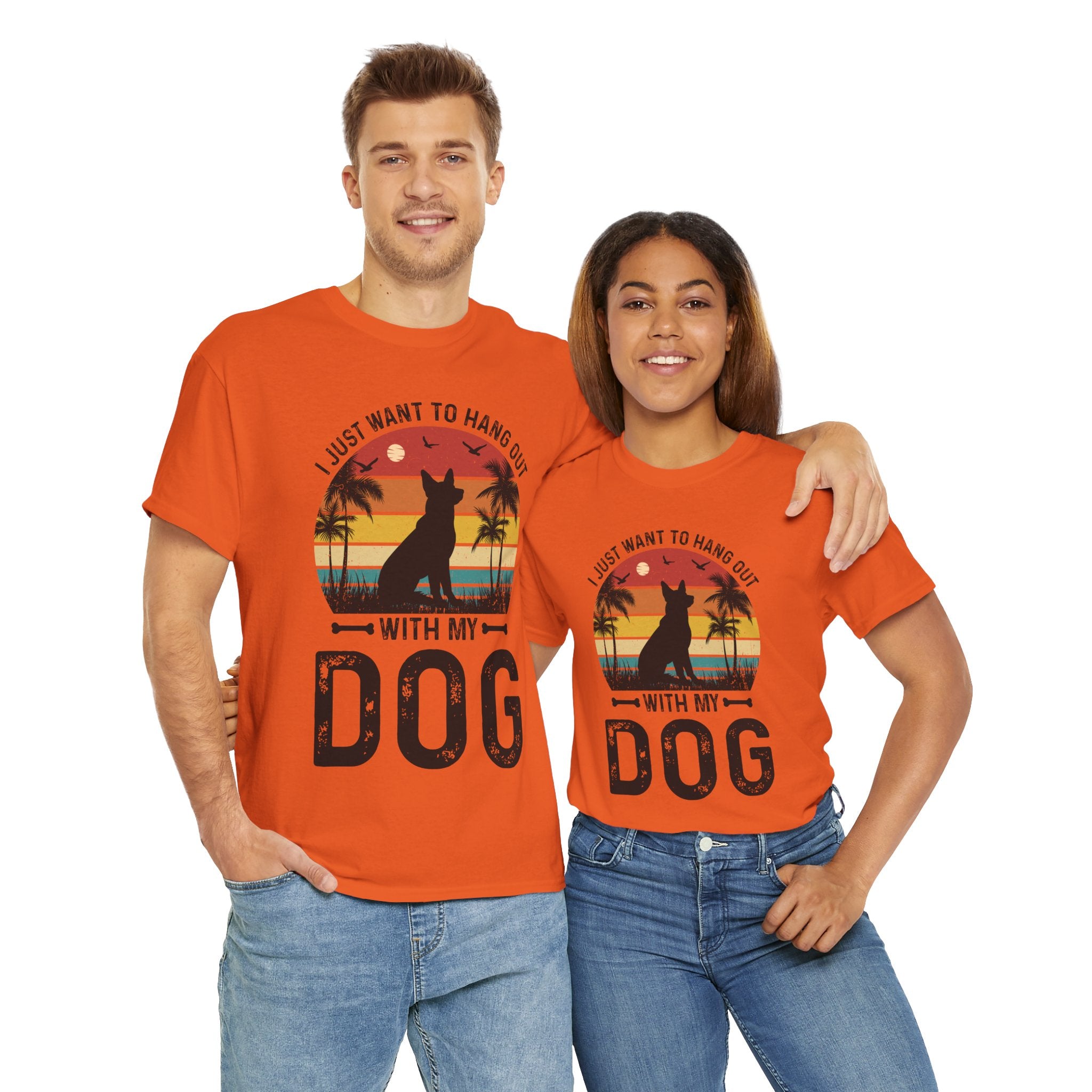 Retro Dog T-Shirt - Beach Hangout Design
