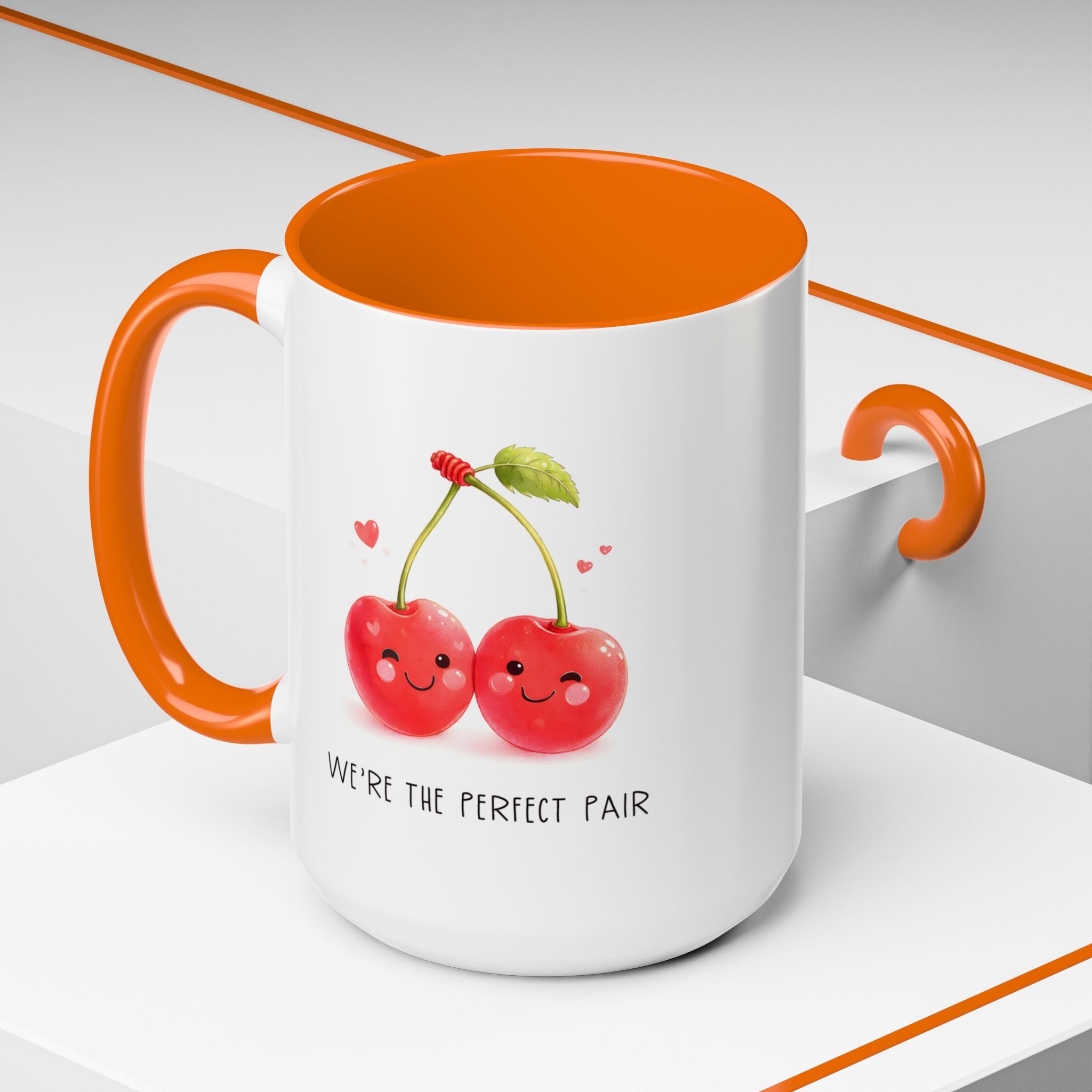 Funny Cherry Couple Ceramic Coffee Mug | Gallory Hive