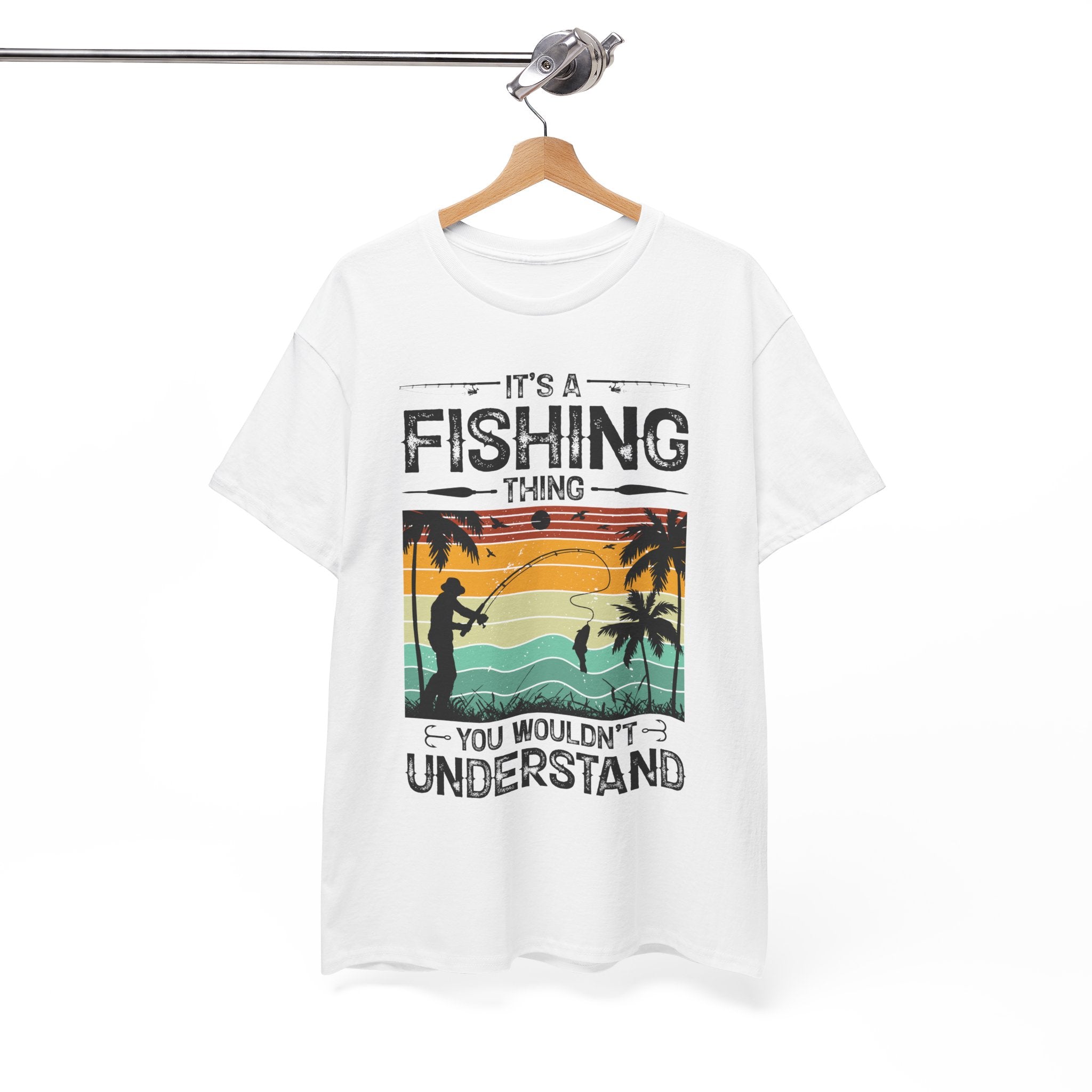Funny Fishing Shirt – Vintage Sunset Design | Gallory Hive