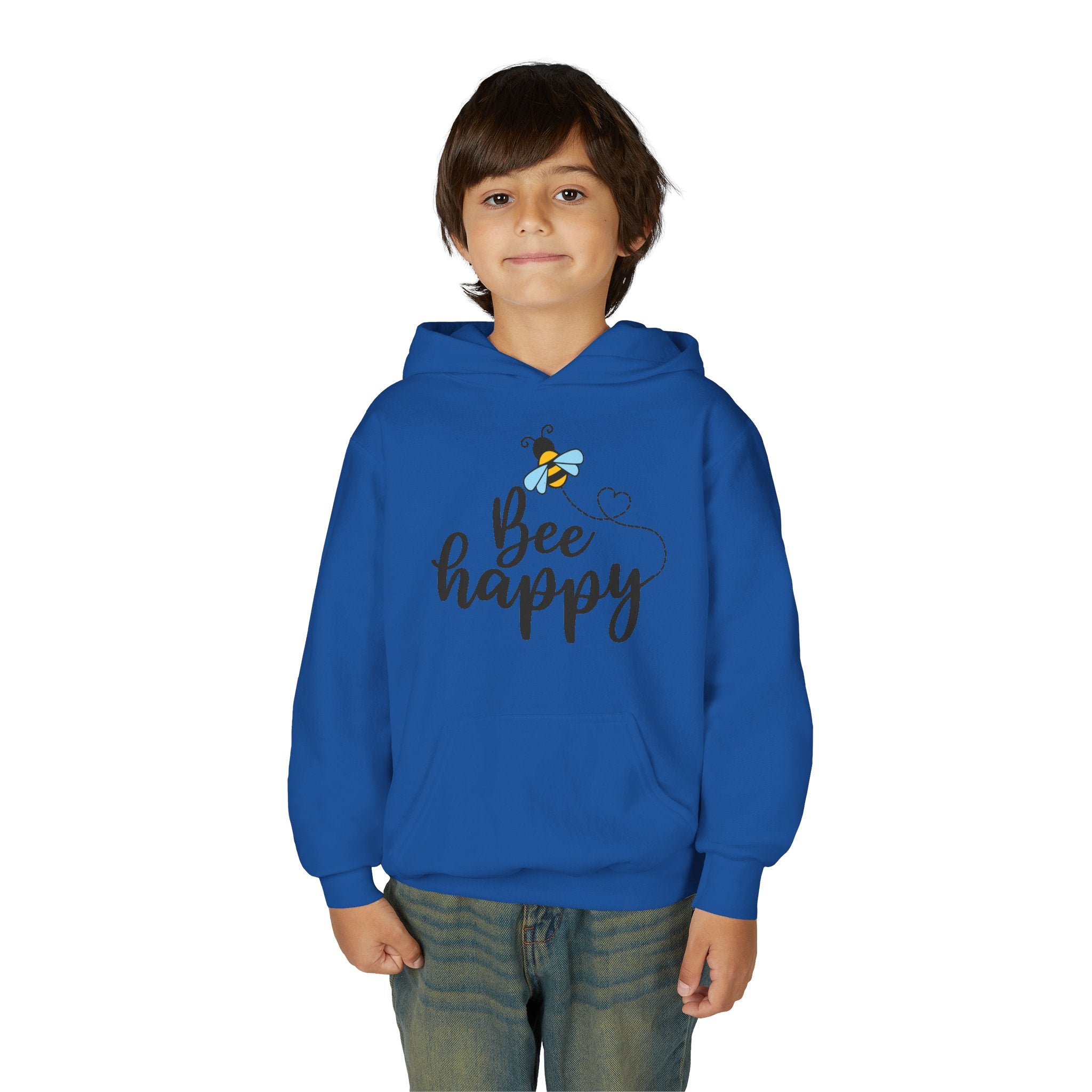 Bee Loved Unisex Kid's Hoodie – Whimsical Heart Trail Design