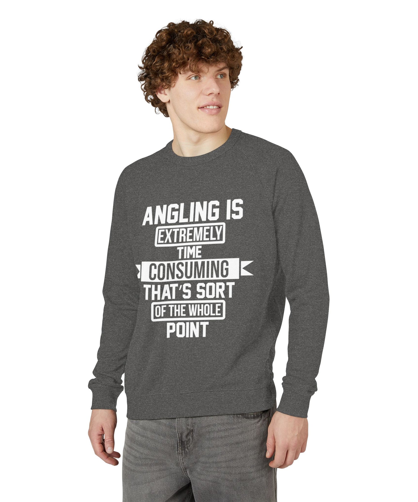 Crewneck Sweatshirt – Angling Quote for Fishers