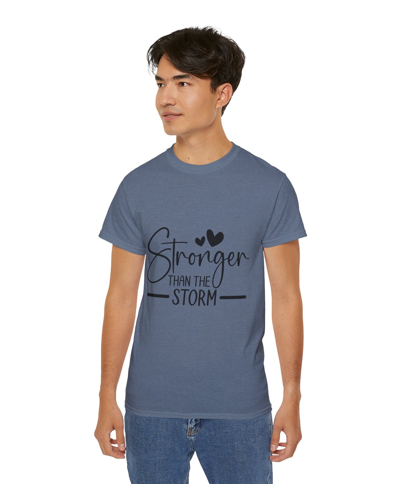 Unisex Stronger than the storm Tee - Inspirational Casual Wear, Christian T-Shirt, Motivational Gift, Faith-Based Apparel, Everyday Comfort - Gallory Hive