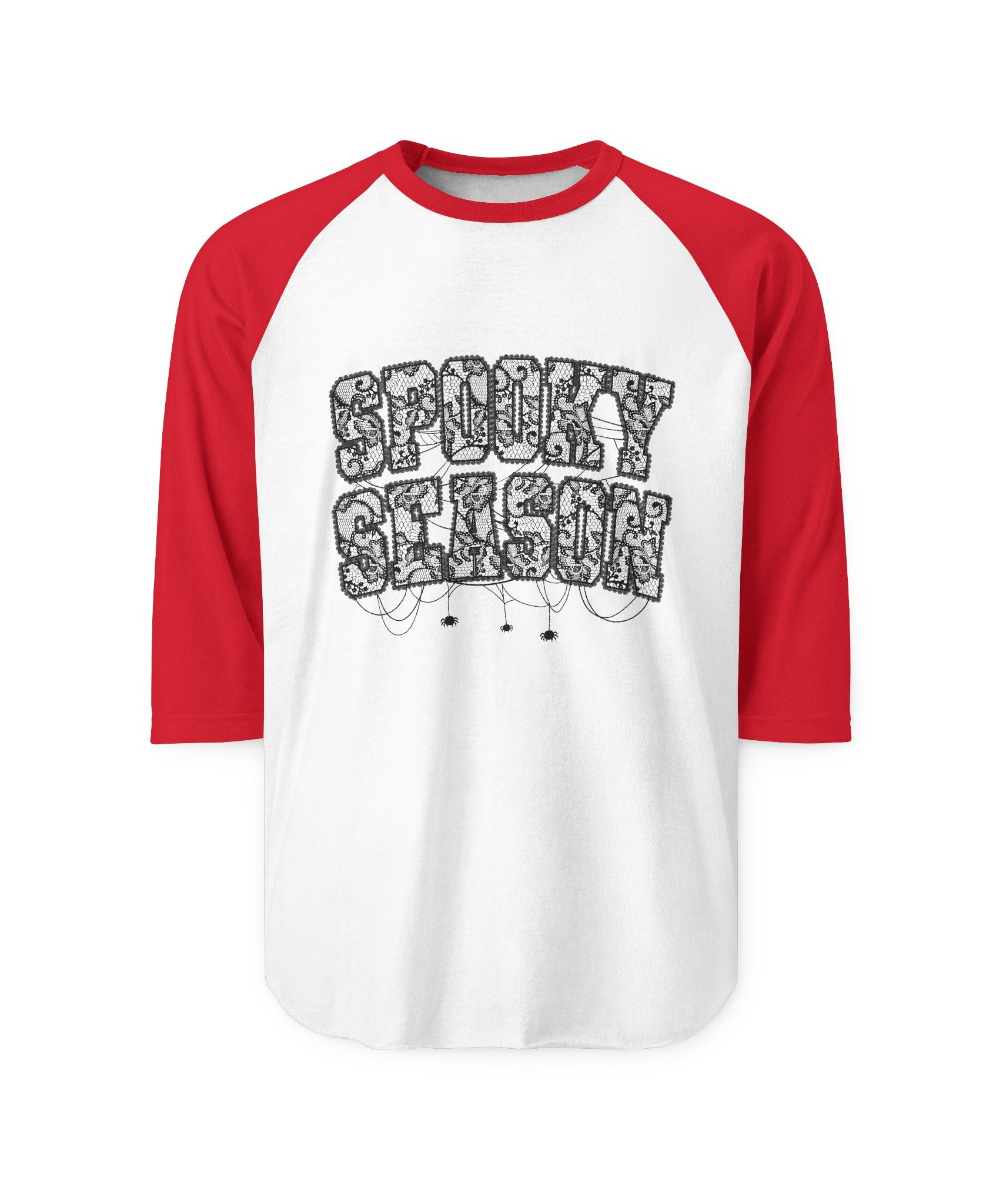 Spooky Season Unisex Raglan Shirt, Halloween Tee, Fall Fashion, Casual Wear, Gift for October Celebrations, Cozy Autumn Vibe - Gallory Hive