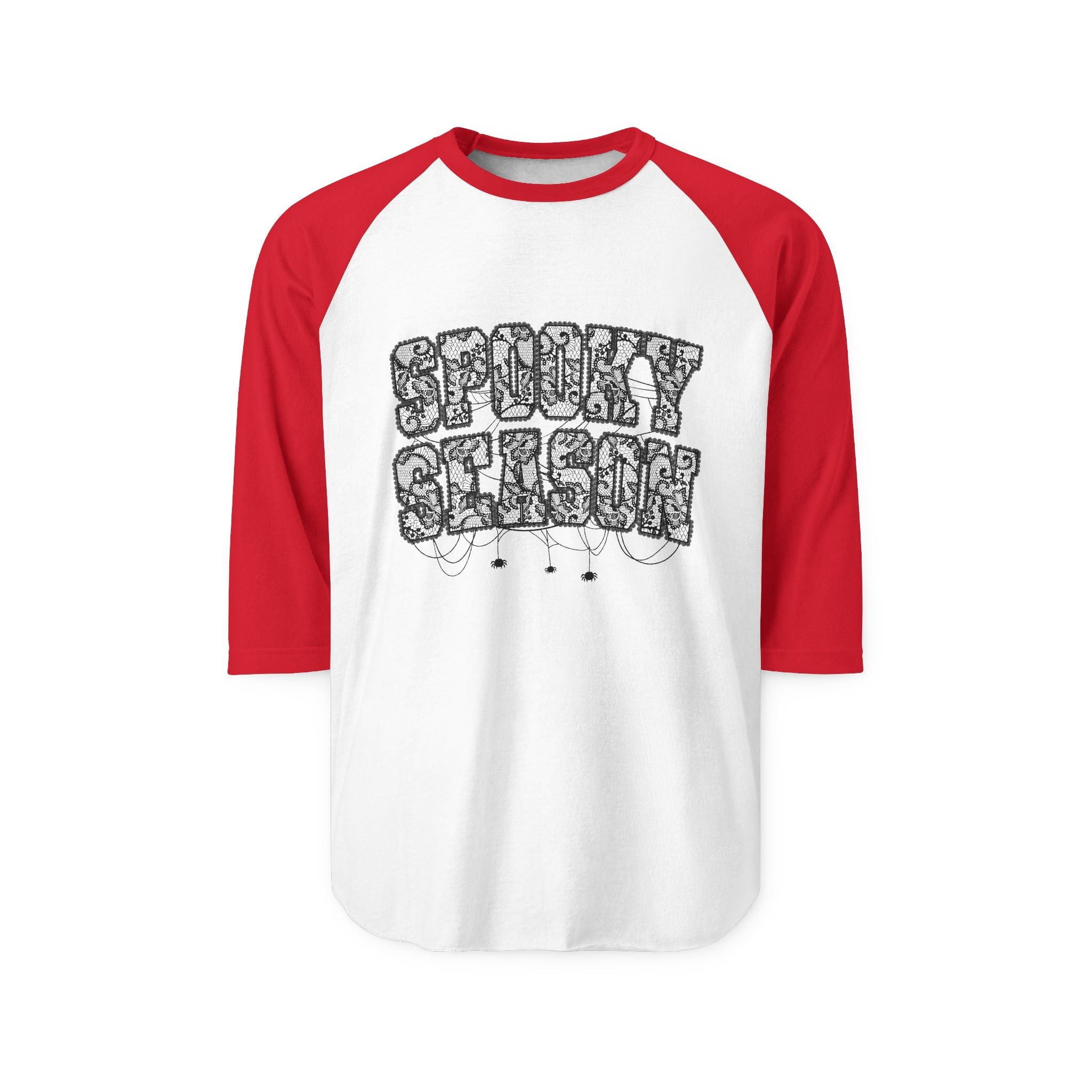 Spooky Season Unisex Raglan Shirt, Halloween Tee, Fall Fashion, Casual Wear, Gift for October Celebrations, Cozy Autumn Vibe