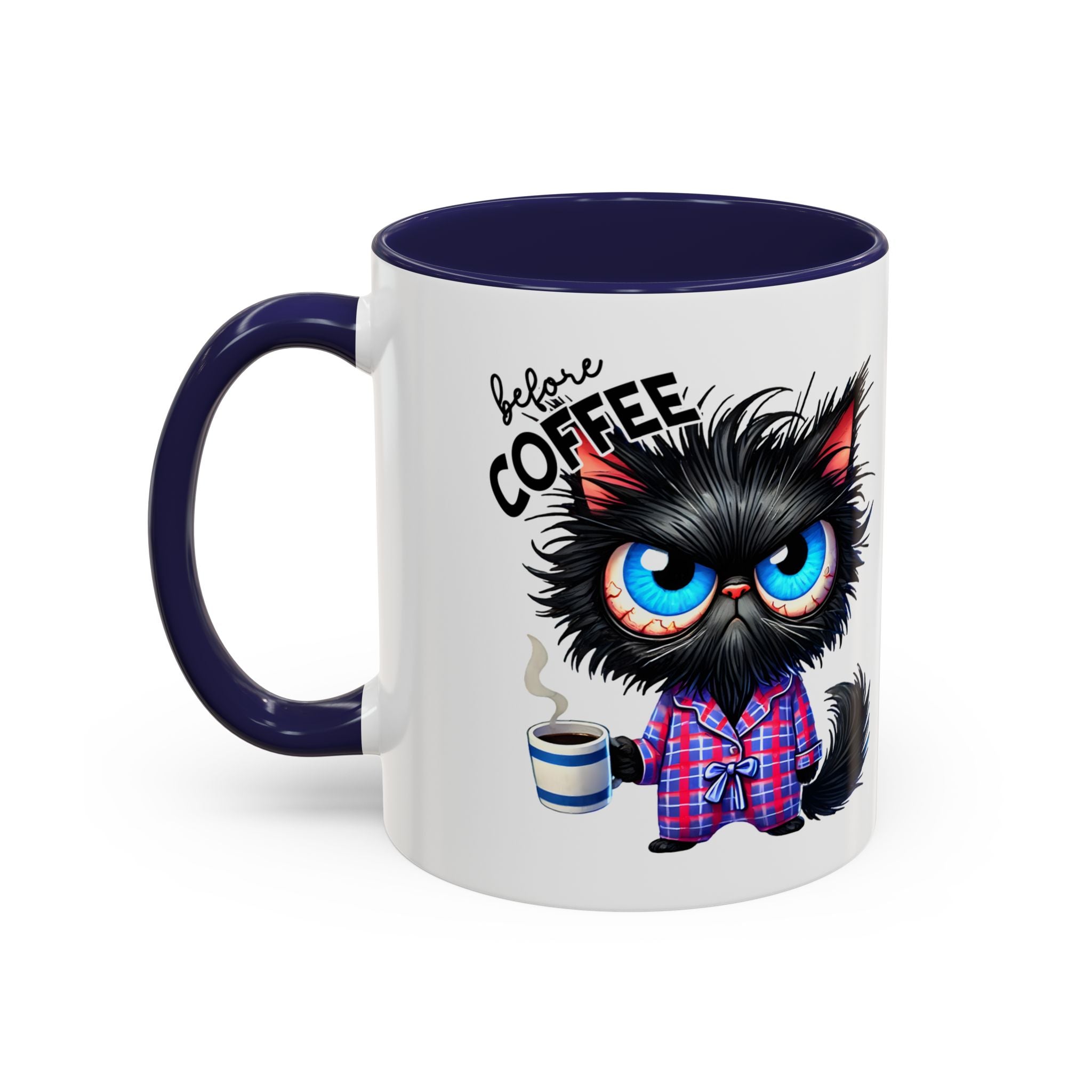 Cute Black Cat Accent Coffee Mug Gallory Hive