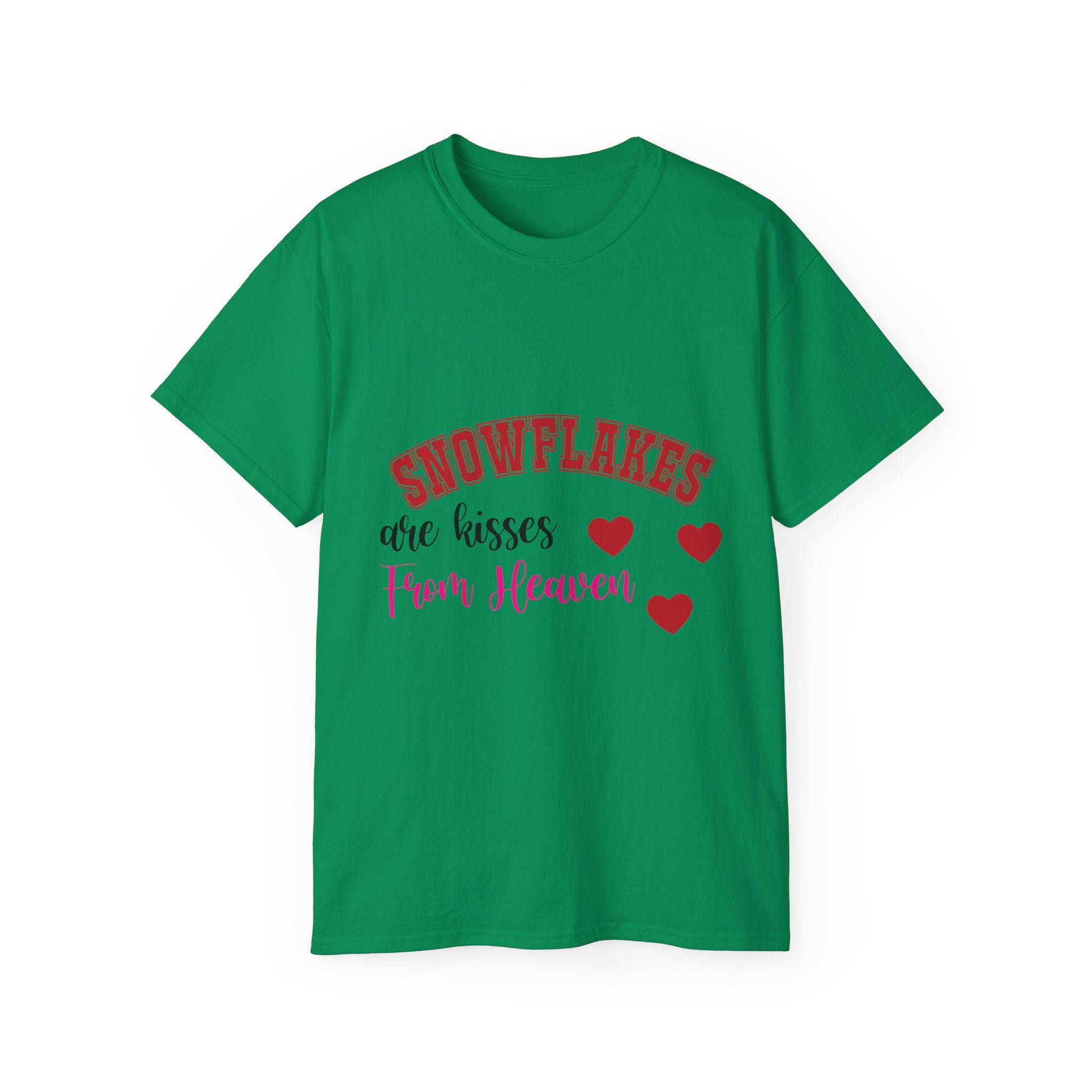Snowflakes & Hearts Christmas T-Shirt | Gallory Hive