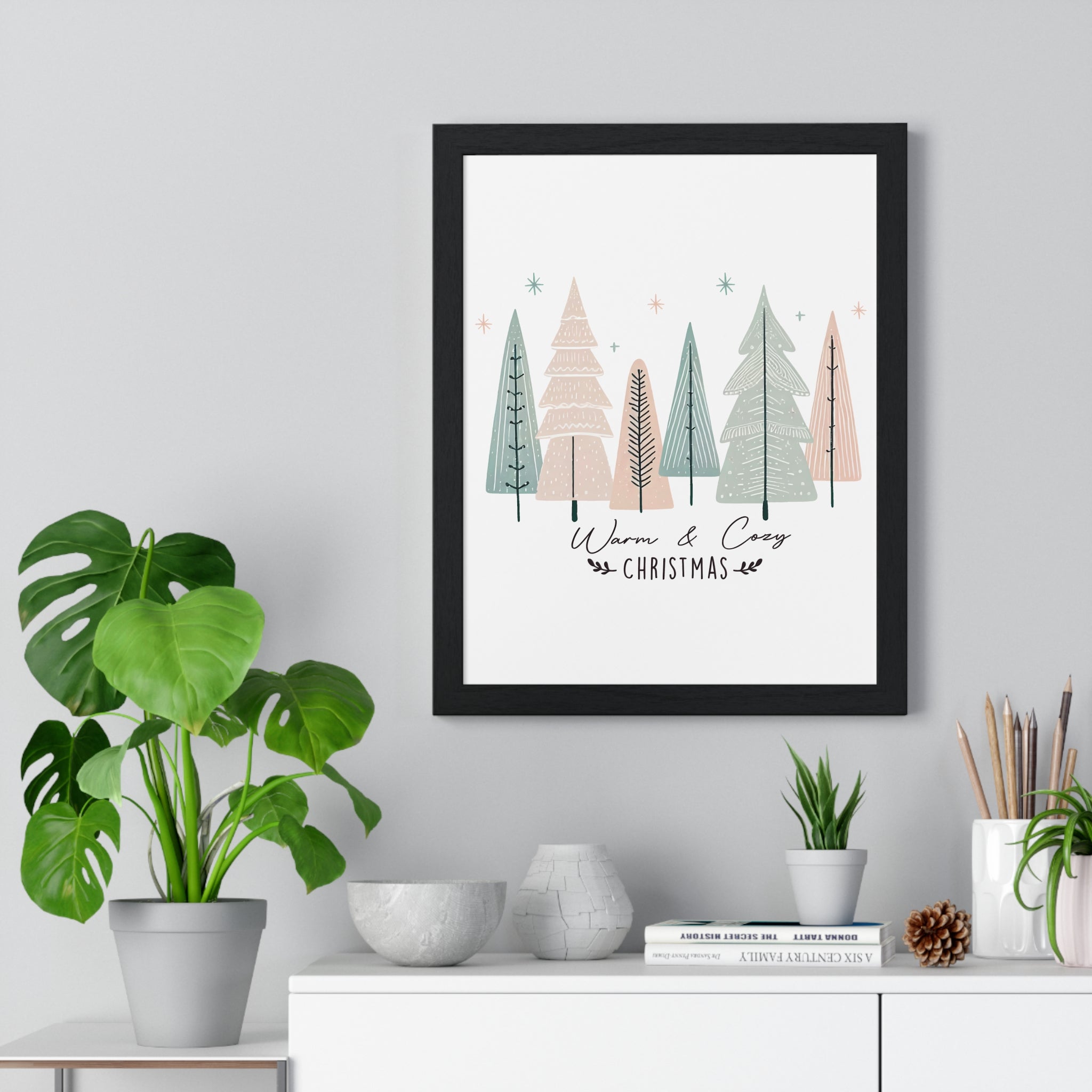 Warm & Cozy Christmas Framed Wall Decor