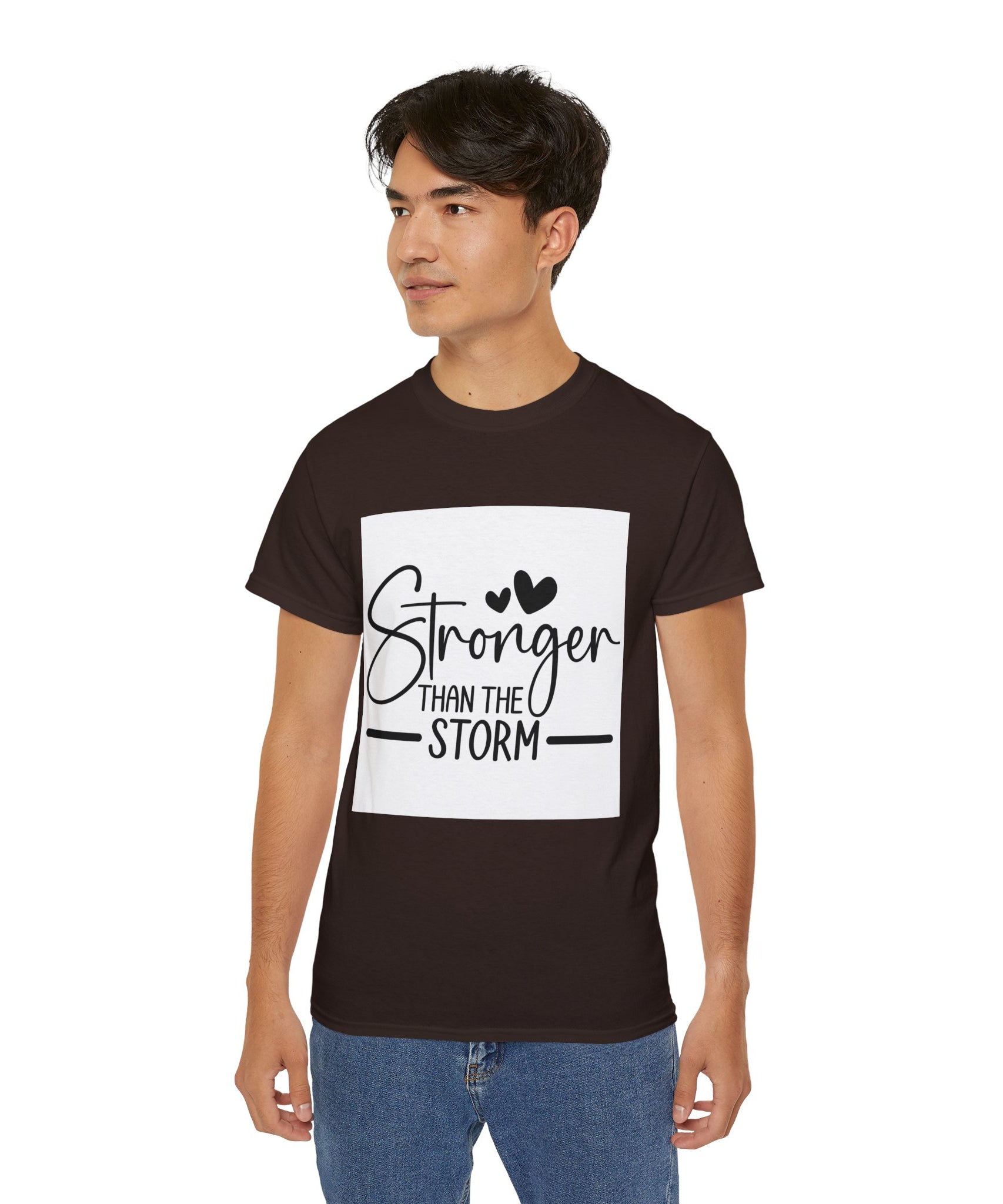 Unisex Stronger than the storm Tee - Inspirational Casual Wear, Christian T-Shirt, Motivational Gift, Faith-Based Apparel, Everyday Comfort - Gallory Hive