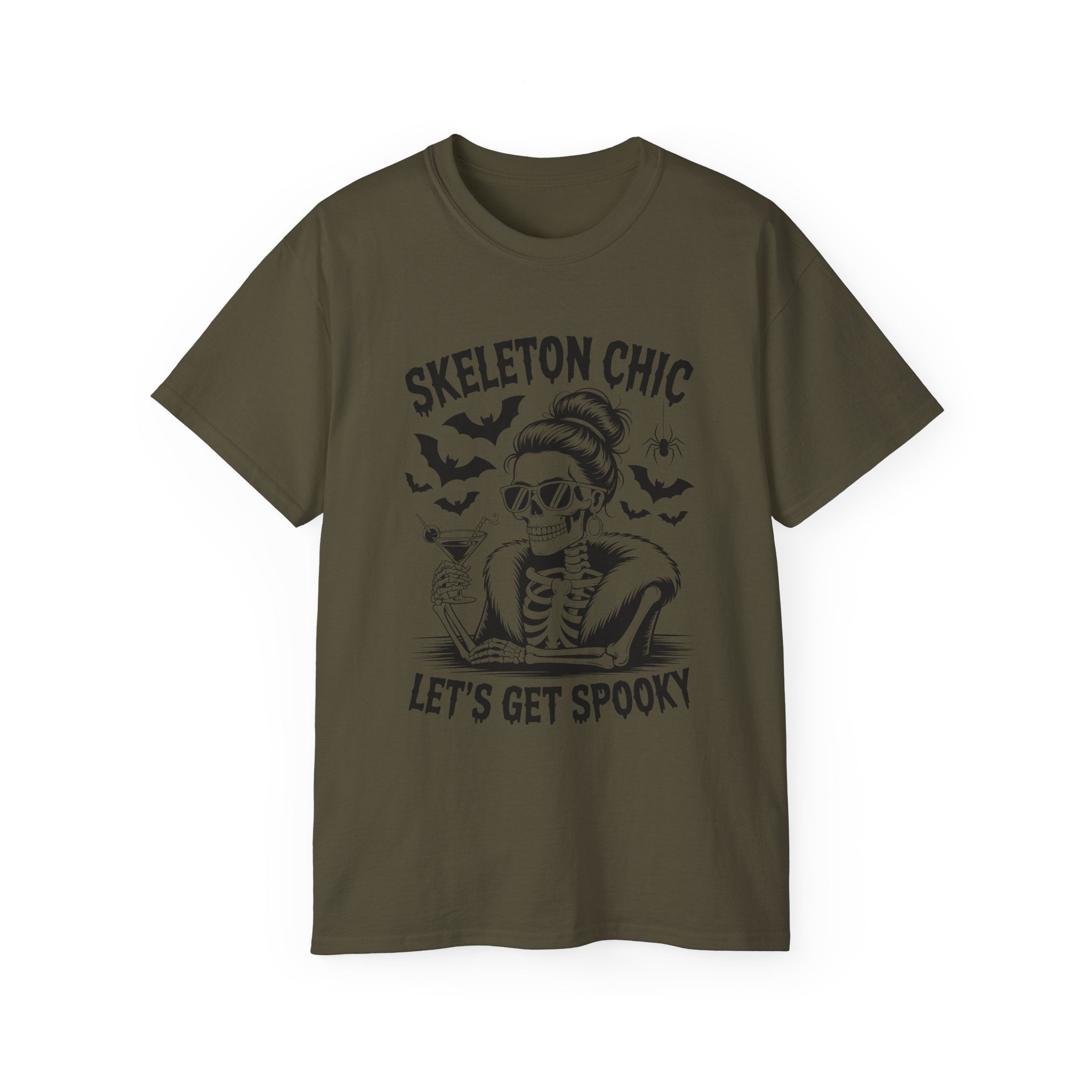 Vintage Rock Skeleton Halloween Shirt | Gallory Hive