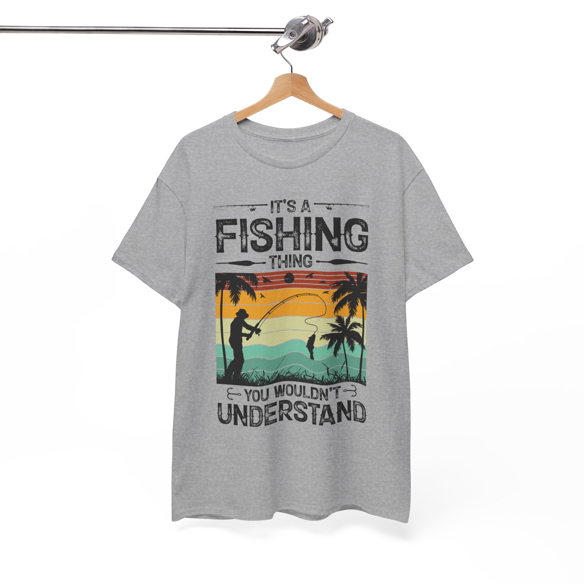 Funny Fishing Shirt – Vintage Sunset Design | Gallory Hive
