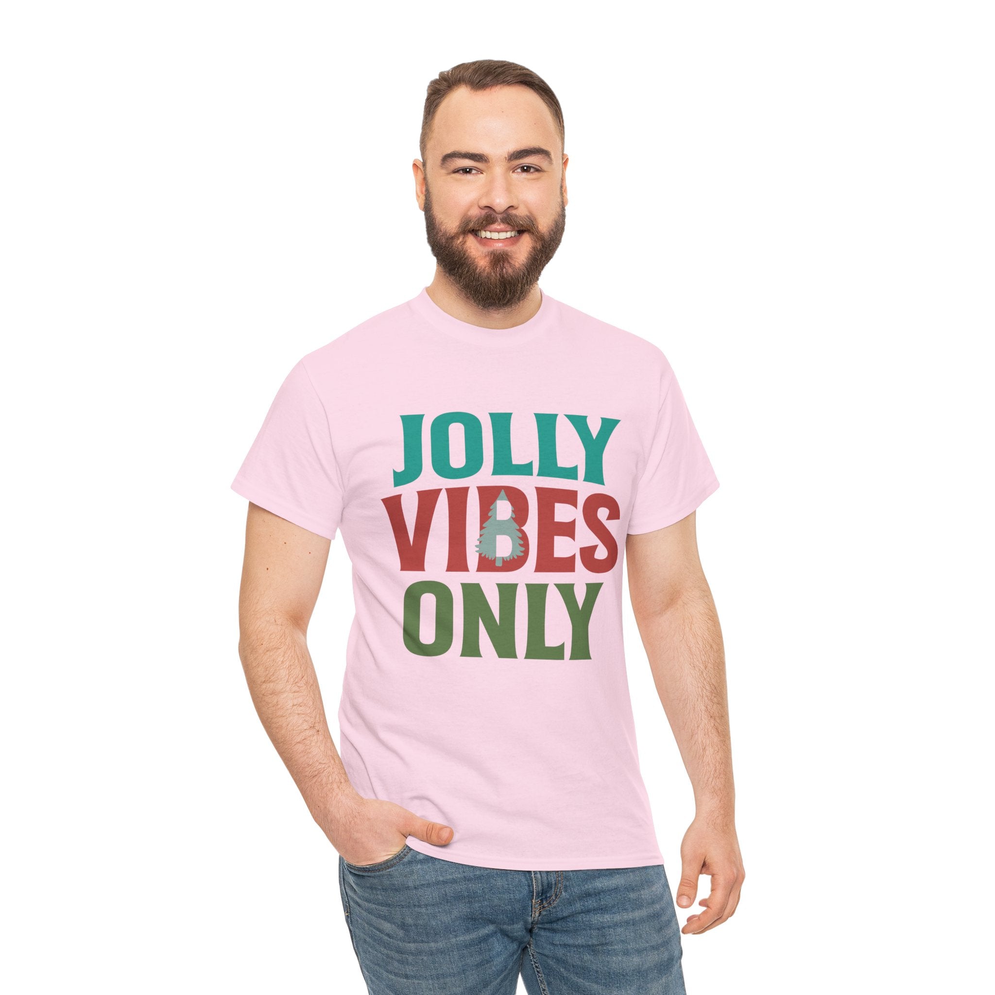 Festive Jolly Vibes Christmas T-Shirt | Gallory Hive