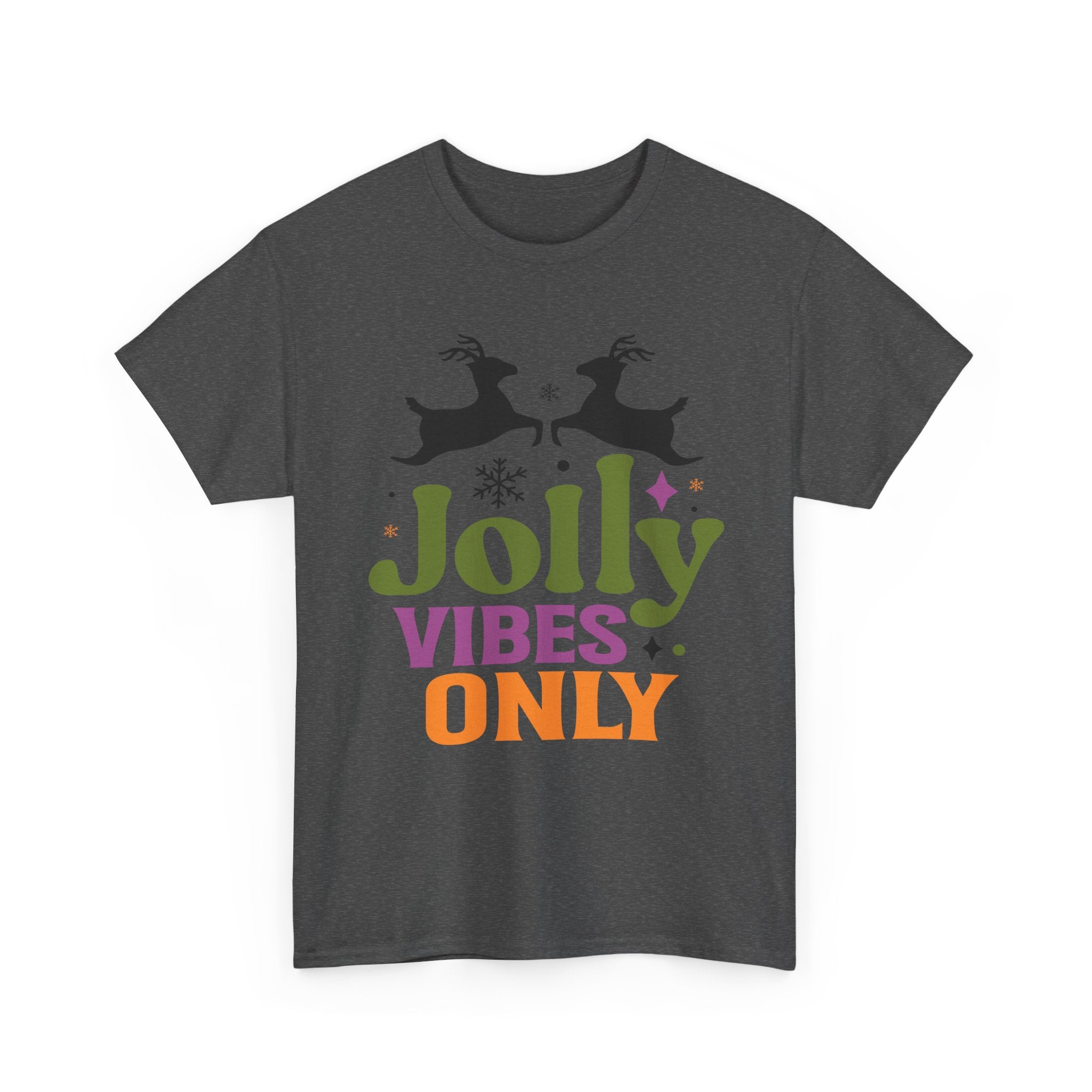 Jolly Vibes Only Retro Christmas Tee | Gallory Hive