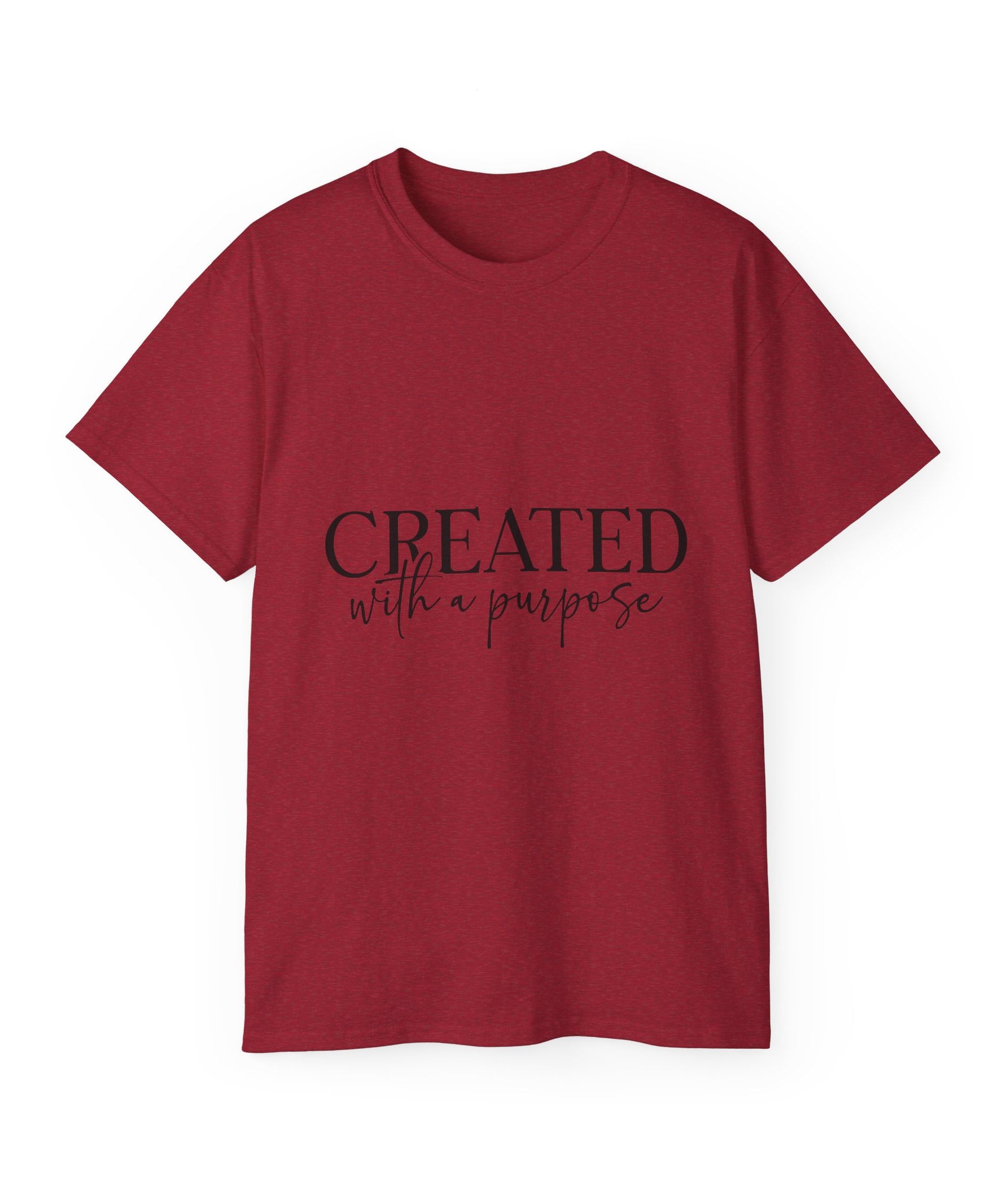 Unisex Created with a Purpose Tee - Inspirational Casual Wear, Christian T-Shirt, Motivational Gift, Faith-Based Apparel, Everyday Comfort - Gallory Hive