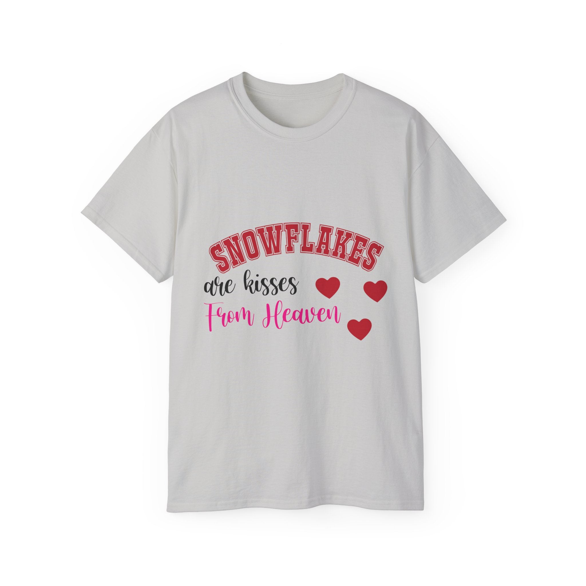 Snowflakes & Hearts Christmas T-Shirt | Gallory Hive