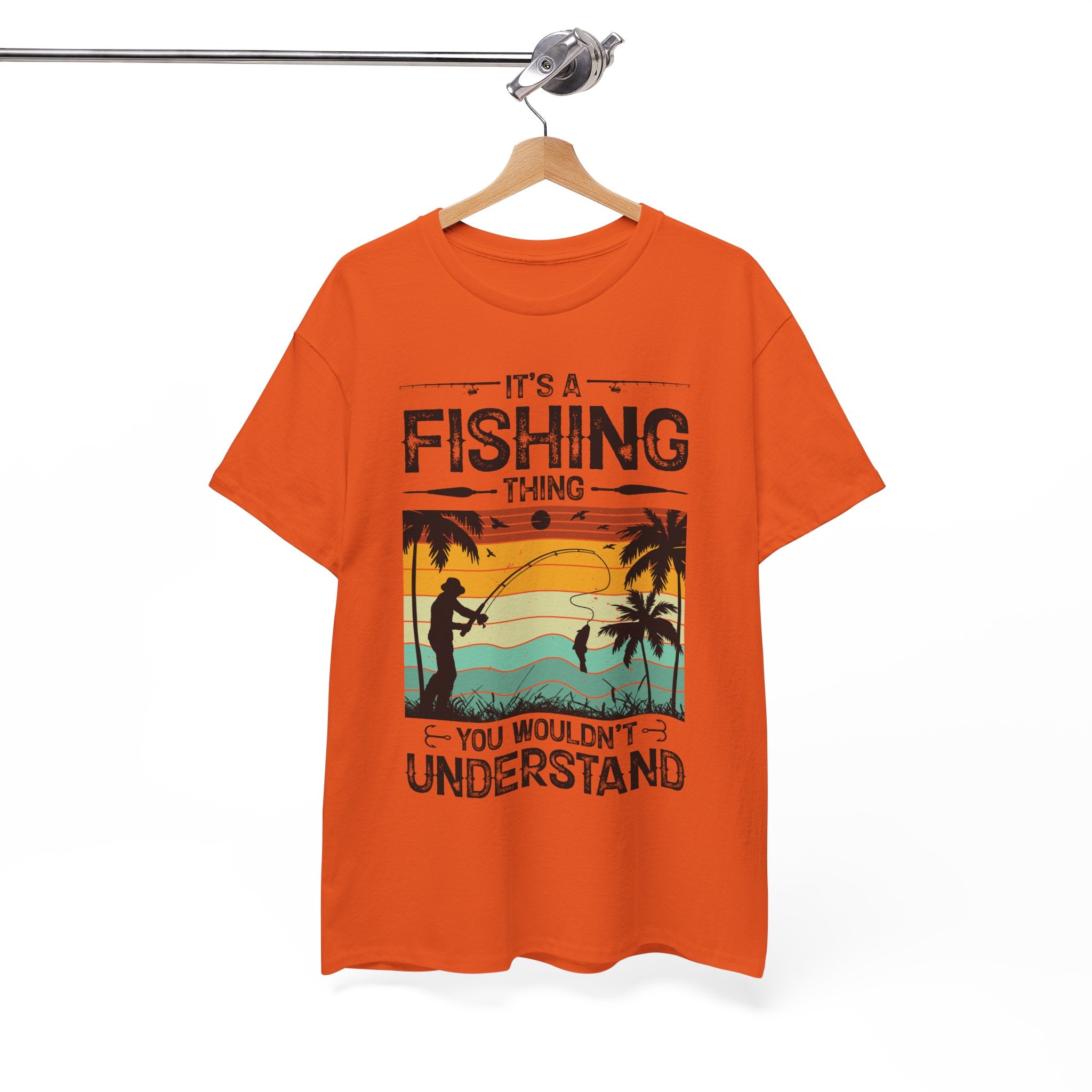 Funny Fishing Shirt – Vintage Sunset Design | Gallory Hive