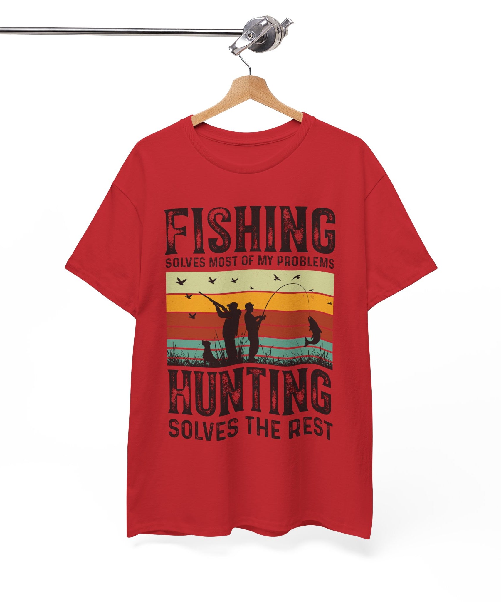 Funny Hunt and Fish Shirt for Men