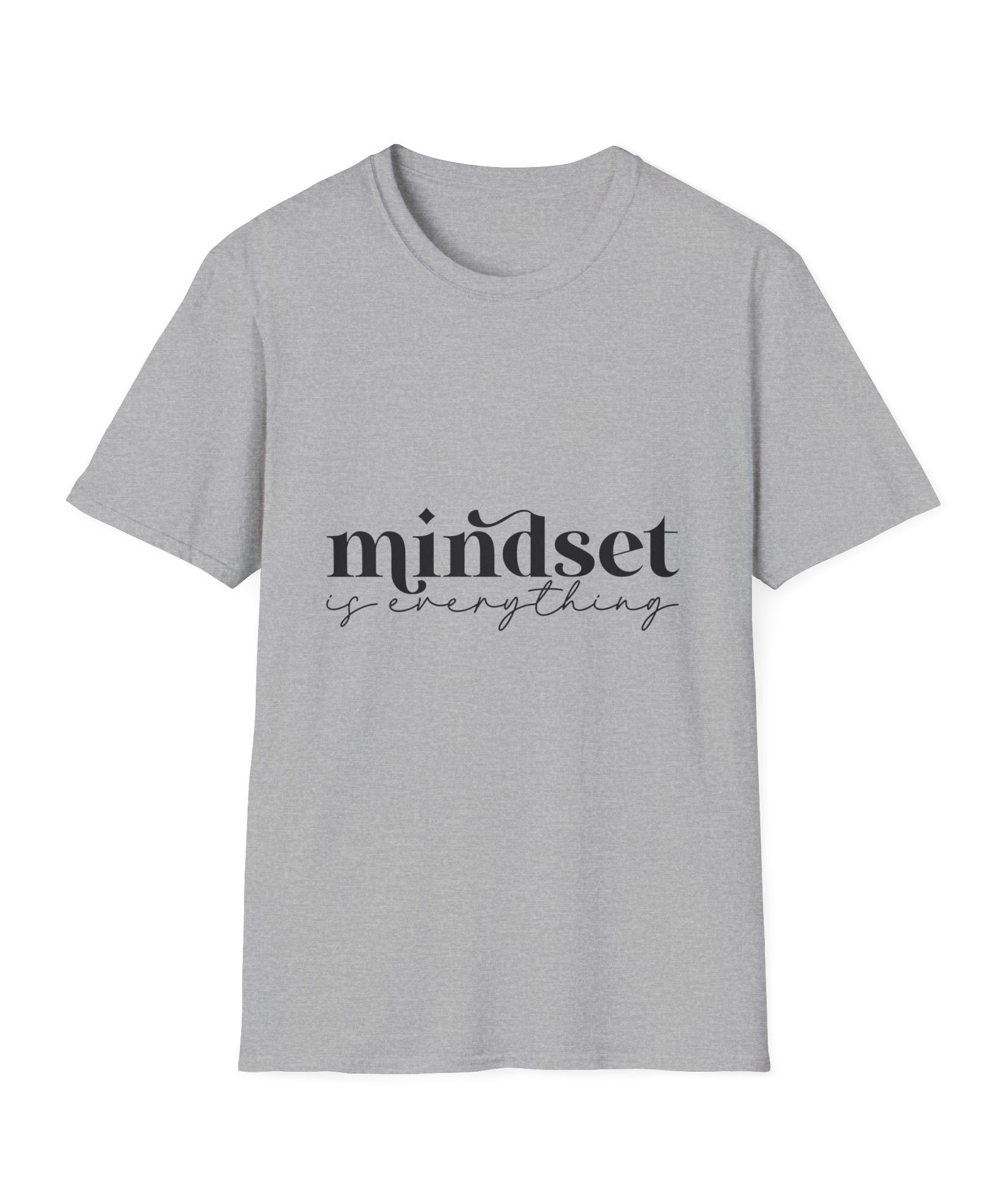 Unisex T-Shirt – "Mindset Is Everything" Motivational Quote Tee - Positive Affirmation Shirt for Friends, Inspirational Tee - Gallory Hive