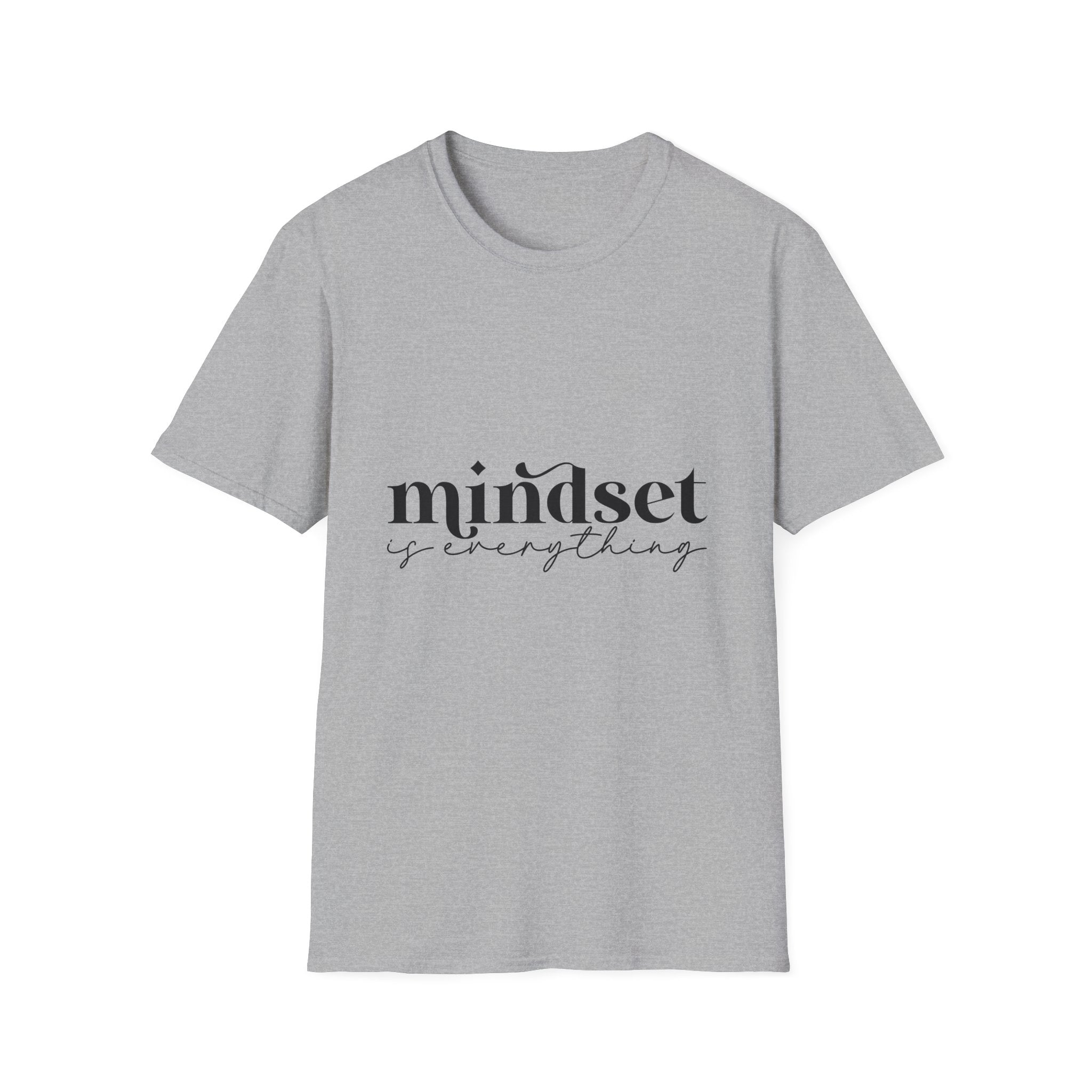 Unisex T-Shirt – "Mindset Is Everything" Motivational Quote Tee - Positive Affirmation Shirt for Friends, Inspirational Tee - Gallory Hive
