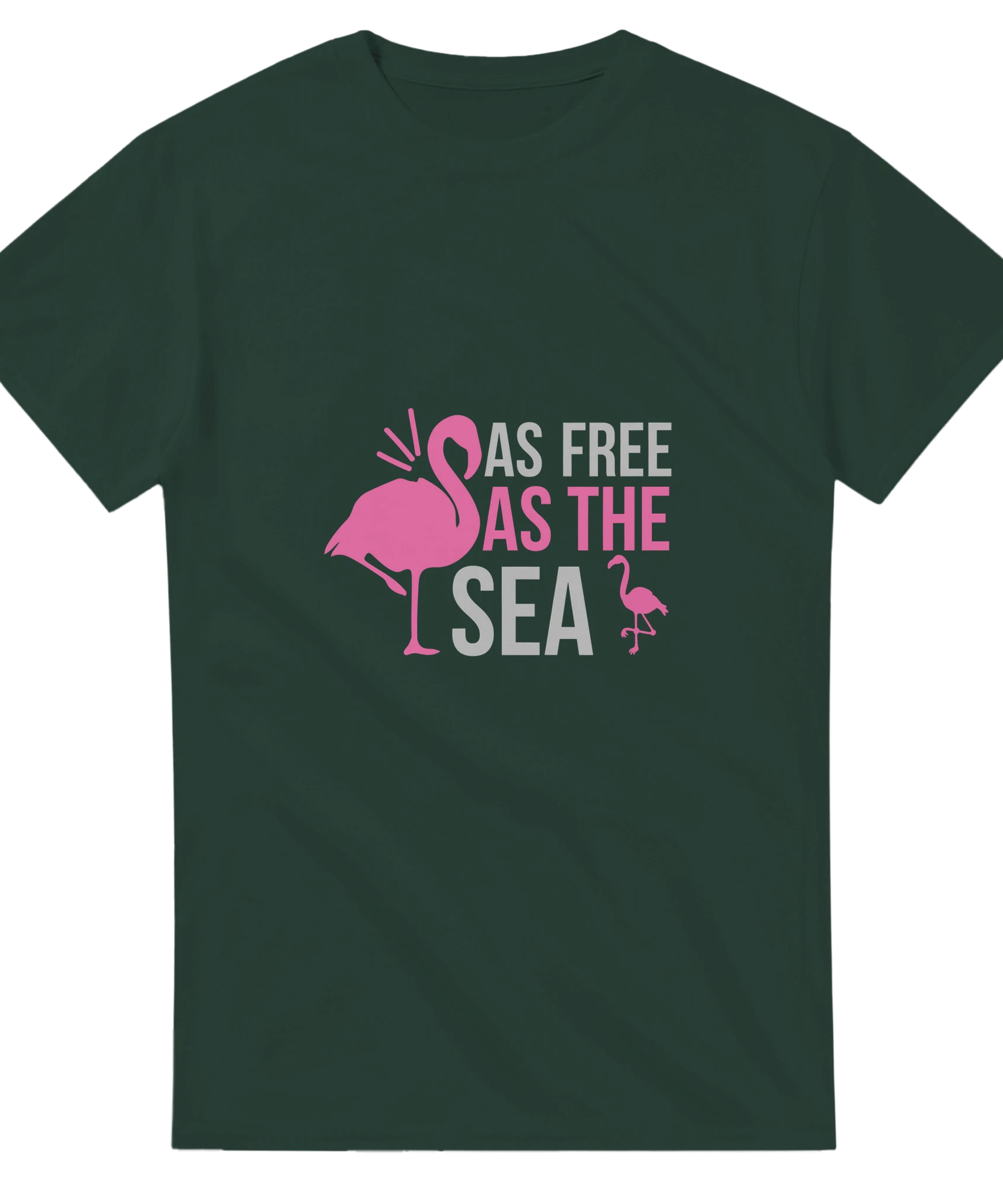 Unisex Tee – As Free As The Sea Flamingo | Gallory Hive