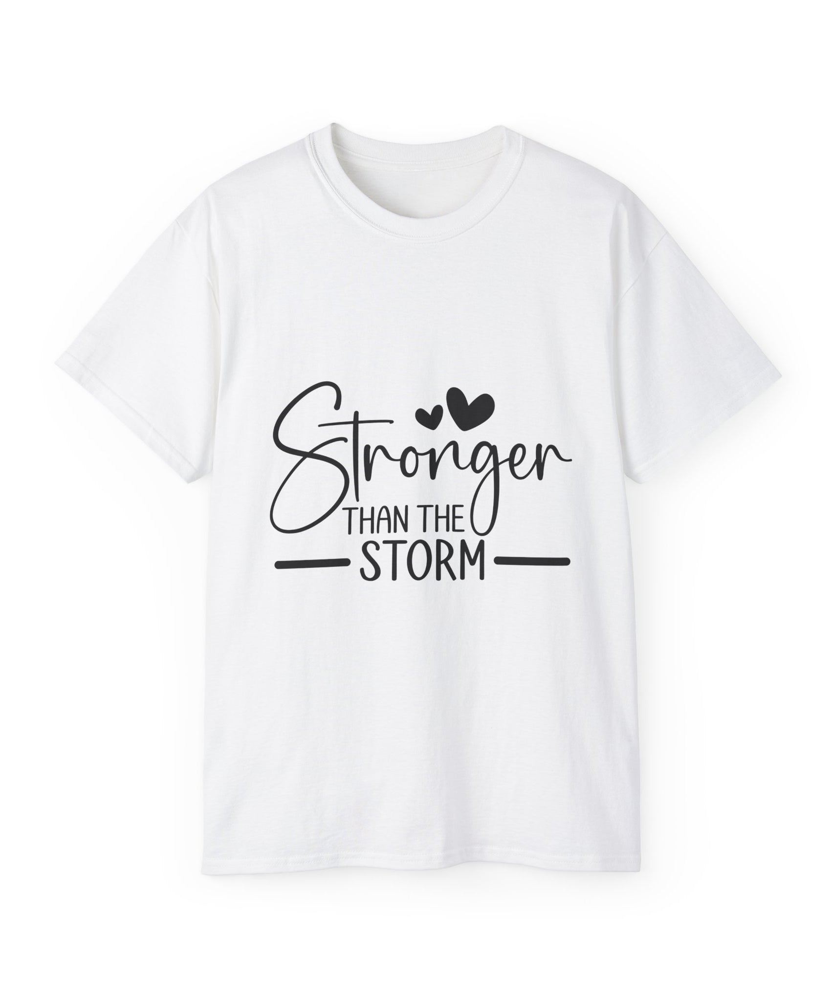 Unisex Stronger than the storm Tee - Inspirational Casual Wear, Christian T-Shirt, Motivational Gift, Faith-Based Apparel, Everyday Comfort - Gallory Hive