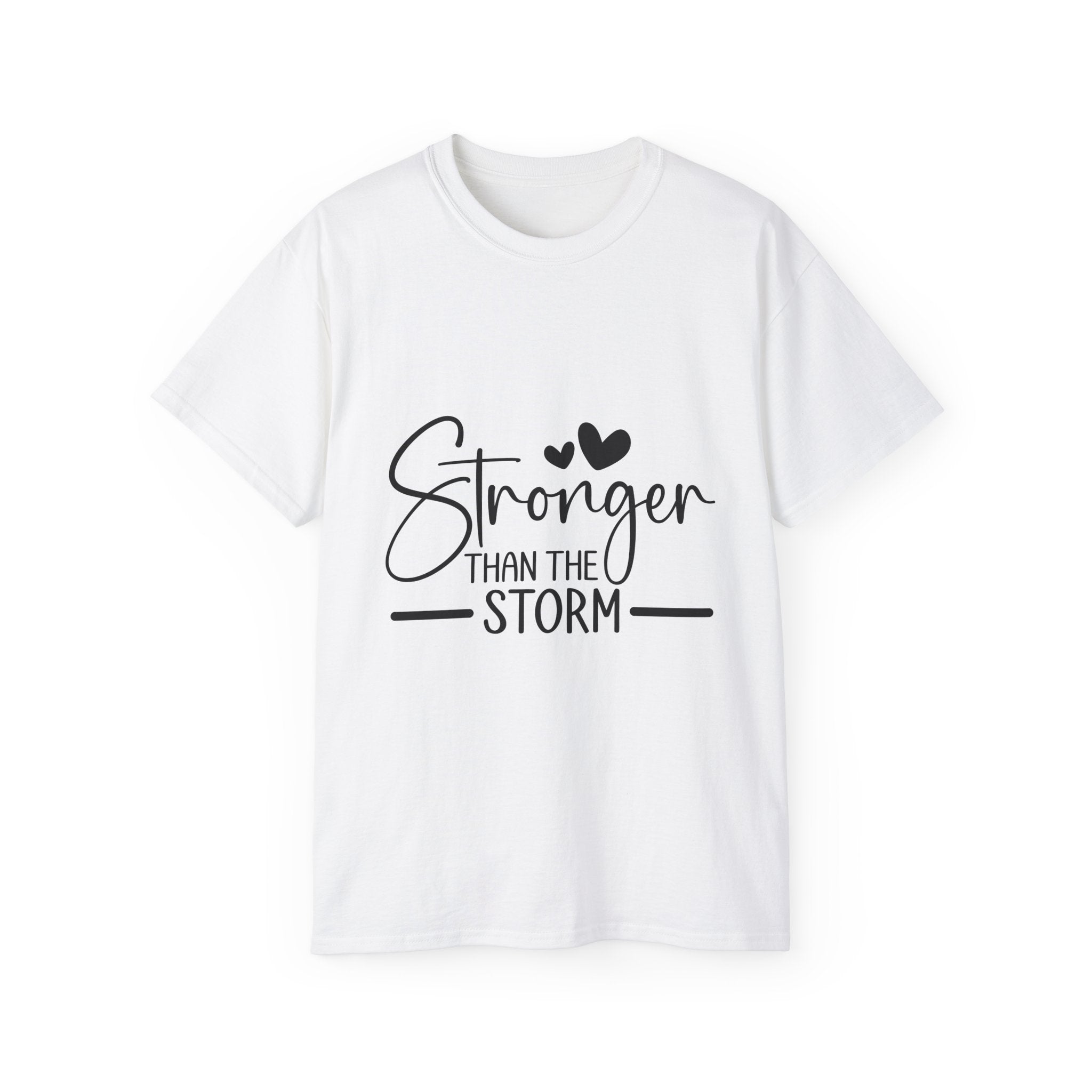 Unisex Stronger than the storm Tee - Inspirational Casual Wear, Christian T-Shirt, Motivational Gift, Faith-Based Apparel, Everyday Comfort