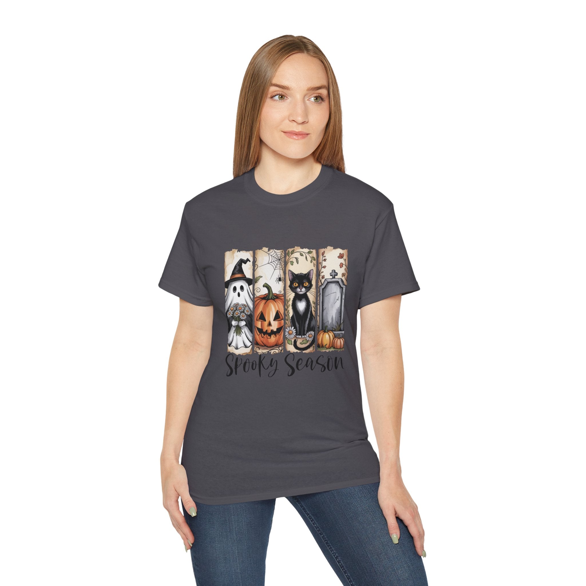 Unisex Spooky Season Tee - Inspirational Casual Wear, Christian T-Shirt, Motivational Gift, Faith-Based Apparel, Everyday Comfort - Gallory Hive