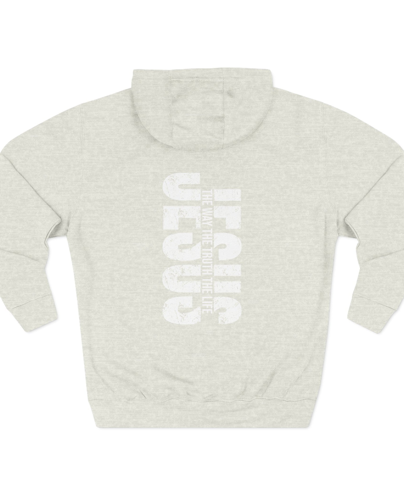 Faith-Inspired Fleece Hoodie, Comfortable Hoodie, Spiritual Gift, Cross Design, Inspirational Fashion, Cozy & Stylish - Gallory Hive