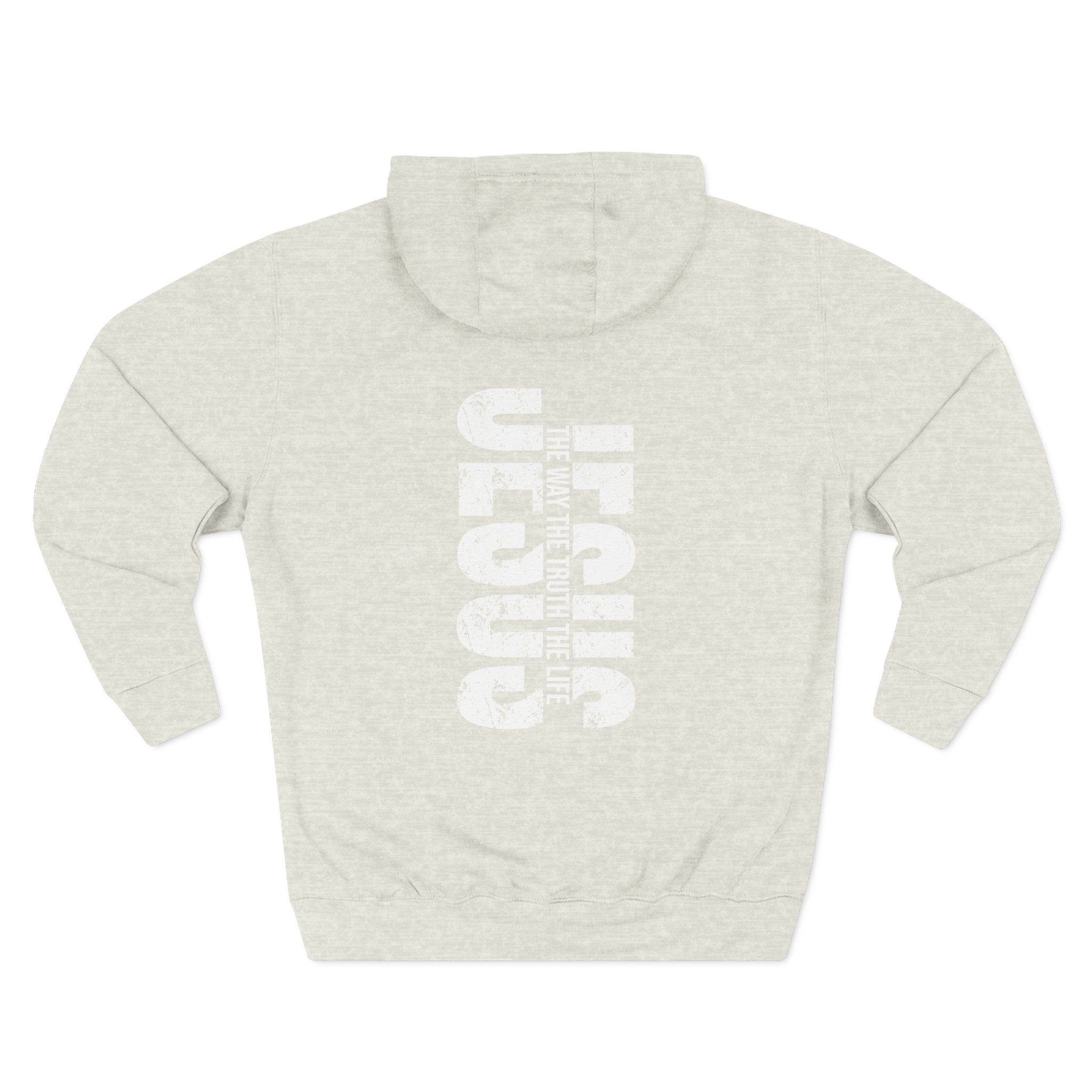 Faith-Inspired Fleece Hoodie, Comfortable Hoodie, Spiritual Gift, Cross Design, Inspirational Fashion, Cozy & Stylish
