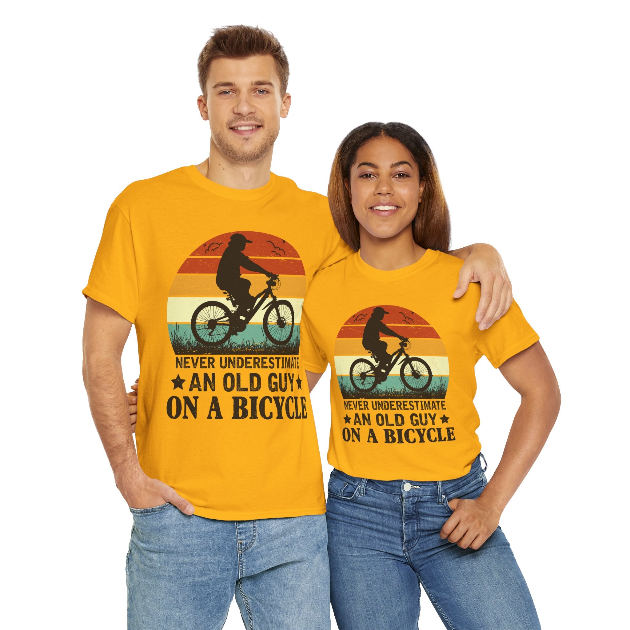 Retro Old Guy On Bicycle Shirt