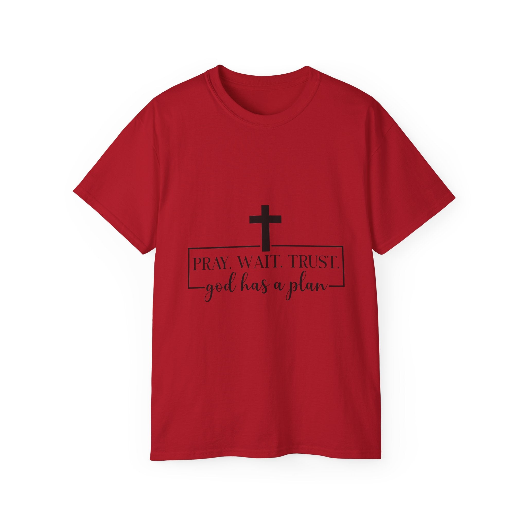Unisex God has a plan Tee - Inspirational Casual Wear, Christian T-Shirt, Motivational Gift, Faith-Based Apparel, Everyday Comfort