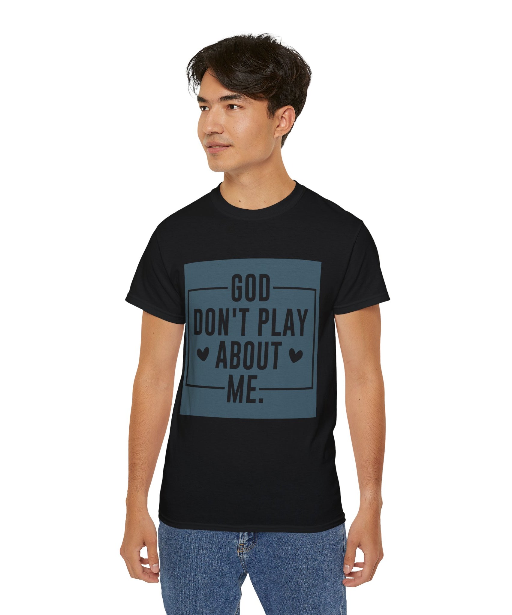Unisex God don't play about me Tee - Inspirational Casual Wear, Christian T-Shirt, Motivational Gift, Faith-Based Apparel, Everyday Comfort - Gallory Hive
