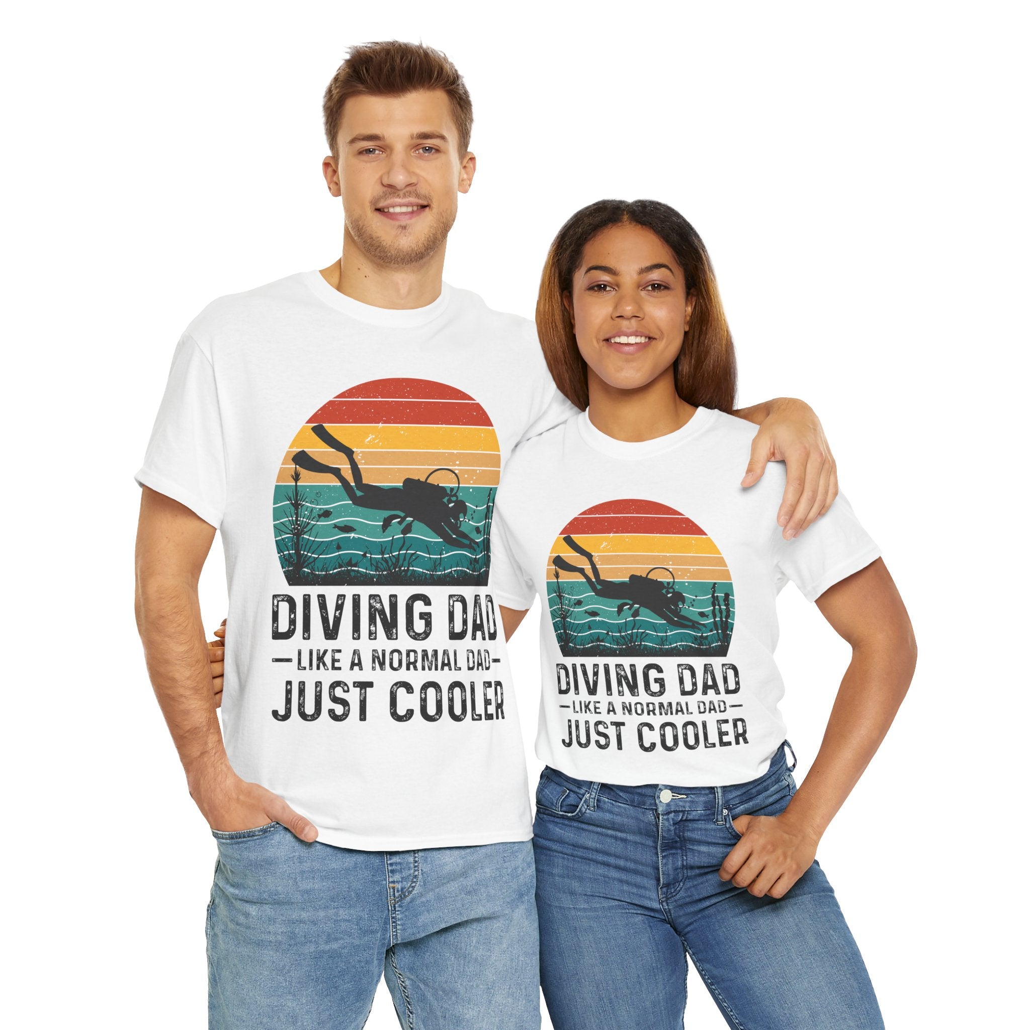 Diving Dad T-Shirt - Retro Scuba Design