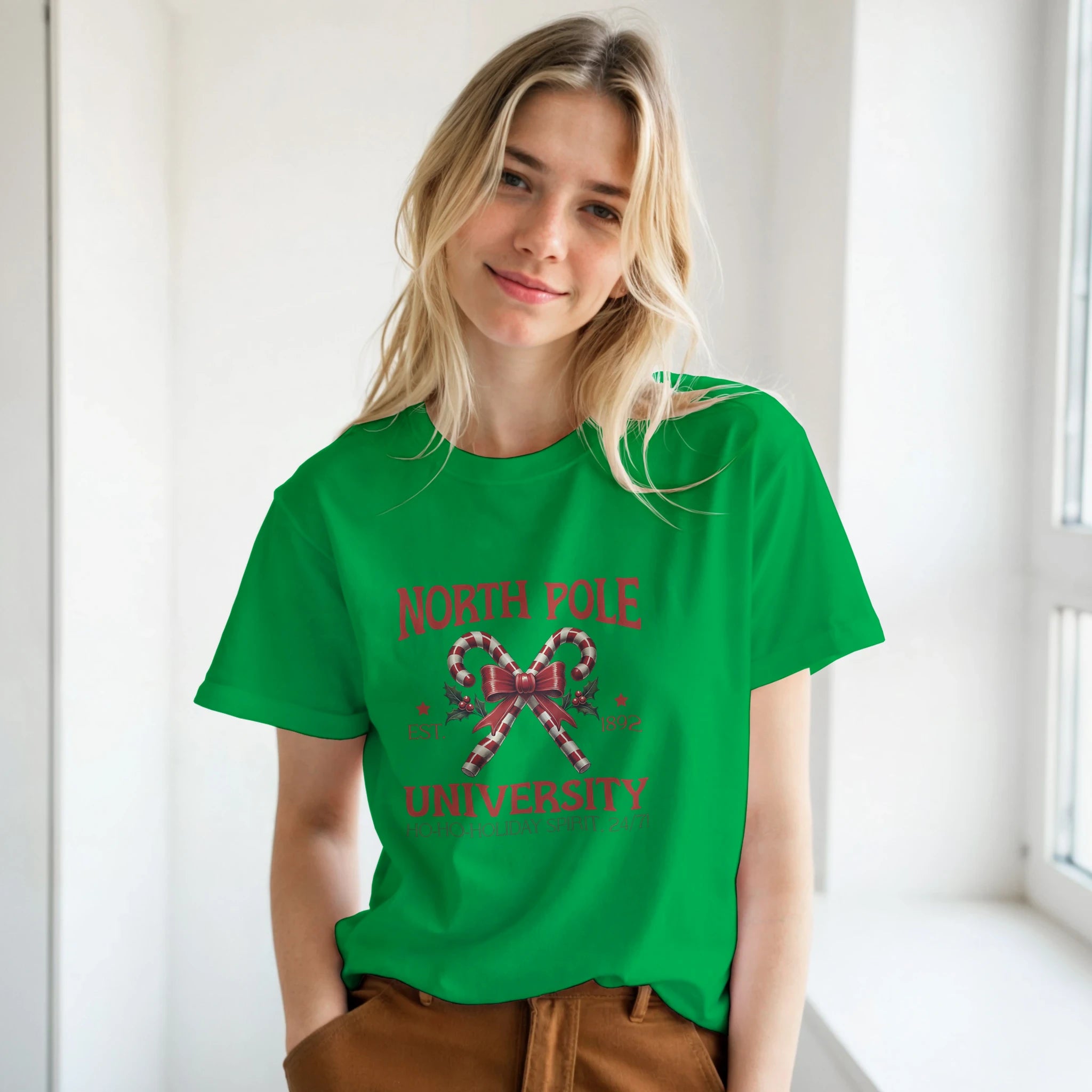 North Pole University Christmas T-Shirt | Gallory Hive