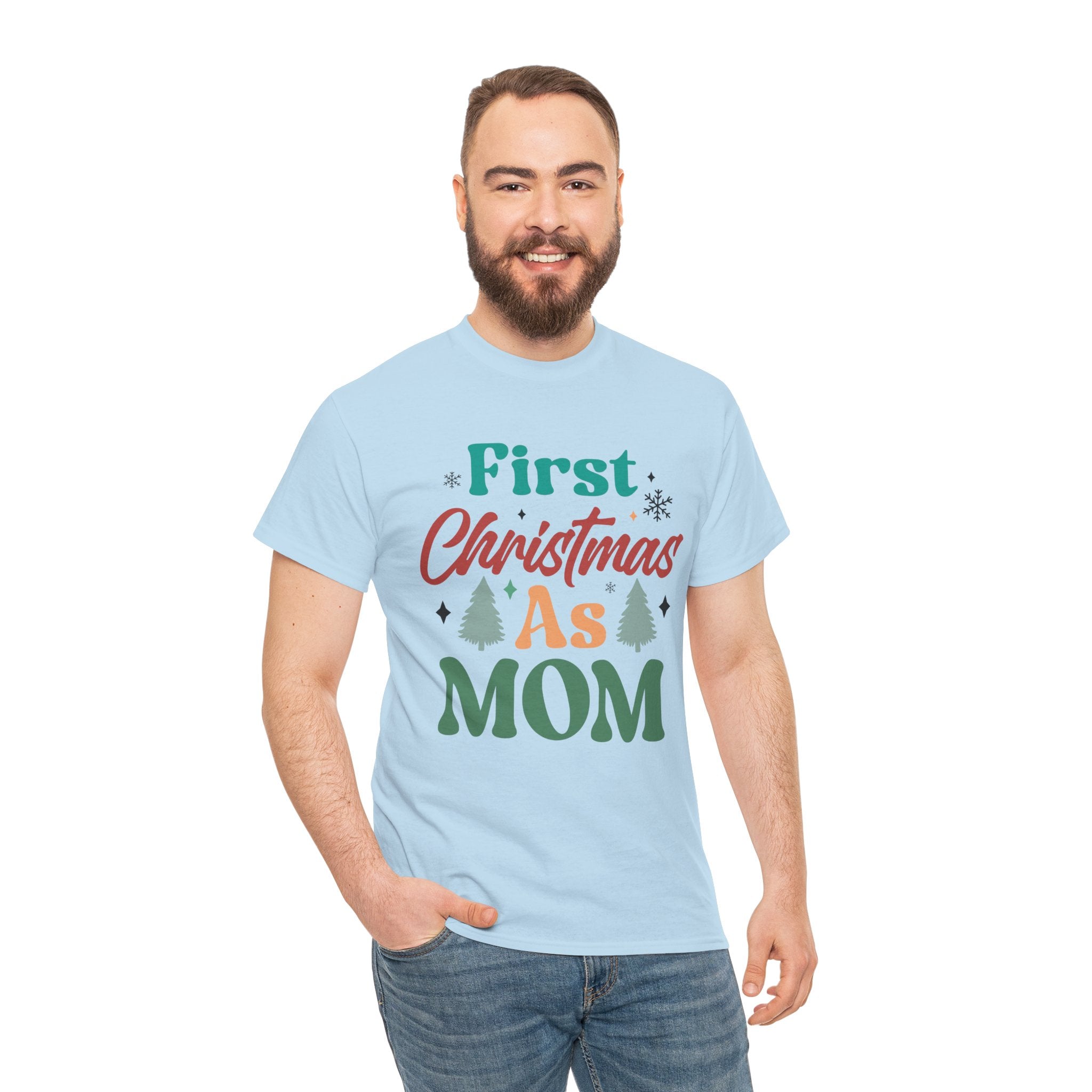 First Christmas as Mom T-Shirt | Gallory Hive