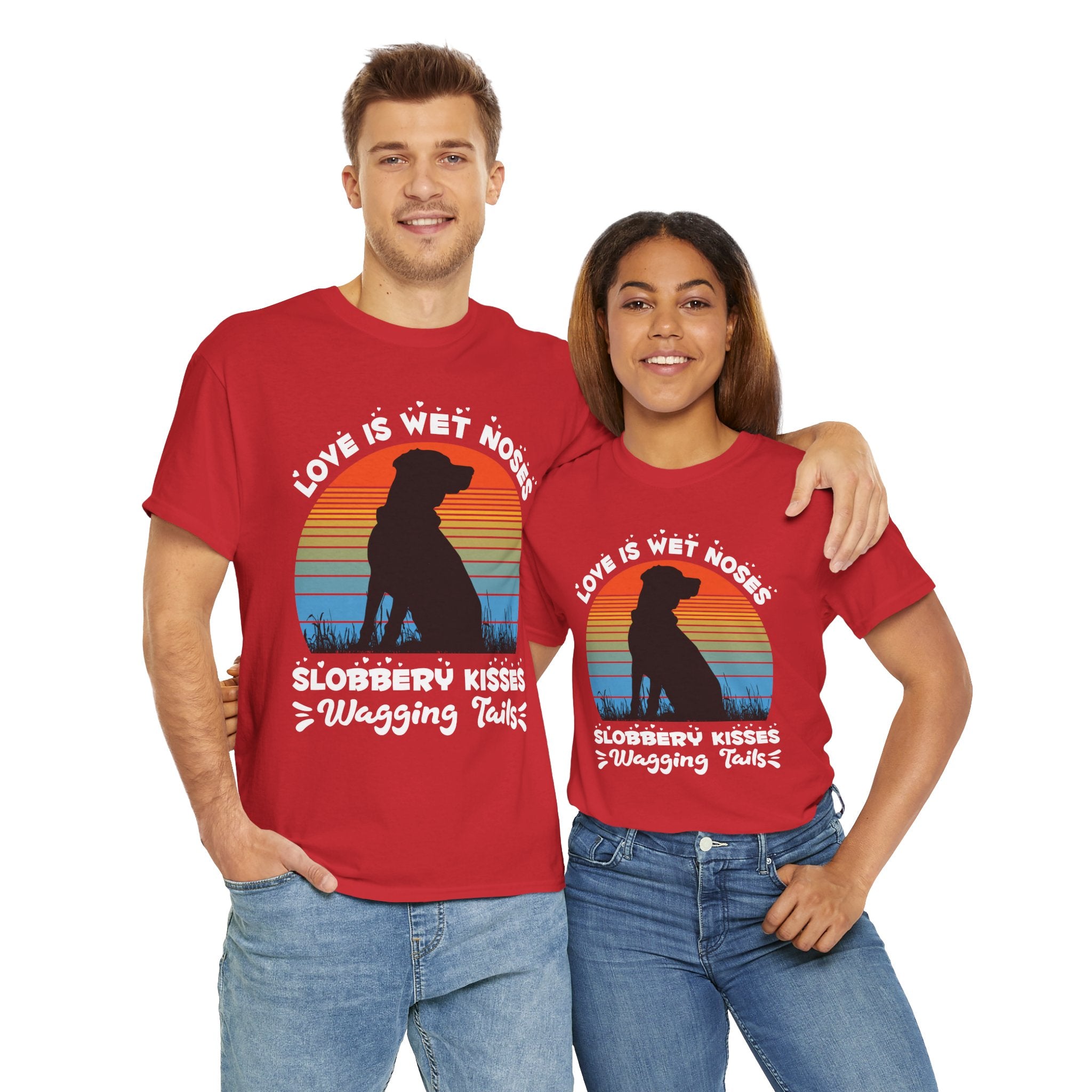Funny Dog Lover Graphic Tee - Wet Noses