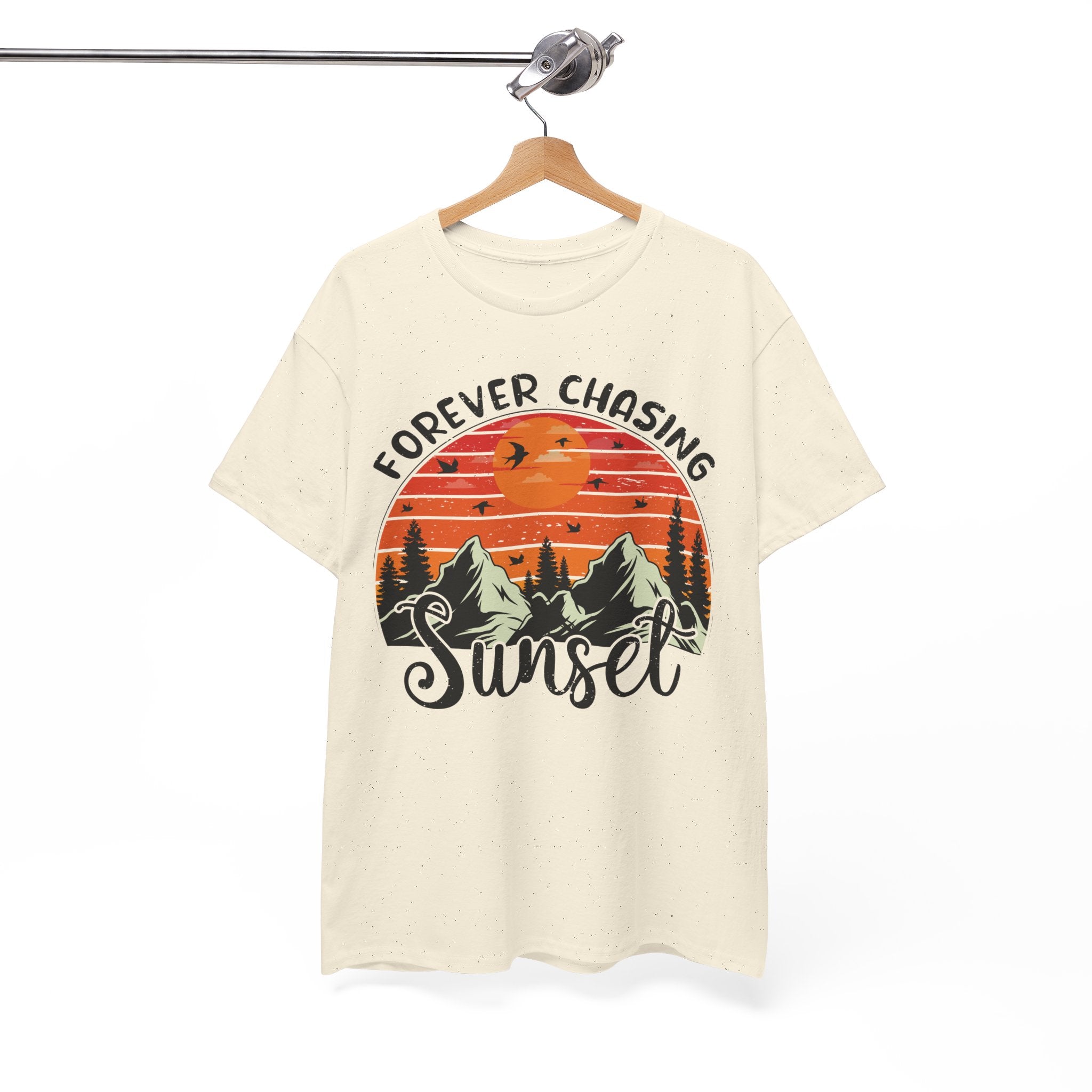 Sunset Mountain Scene T-Shirt | Gallory Hive