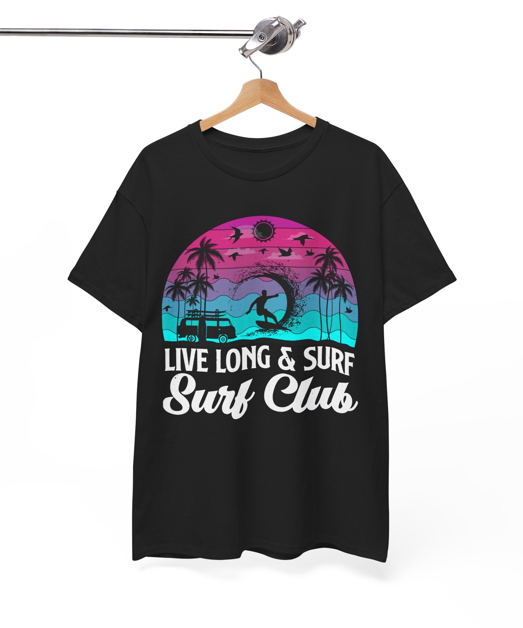 Surf Club Beach Sunset T-Shirt | Gallory Hive