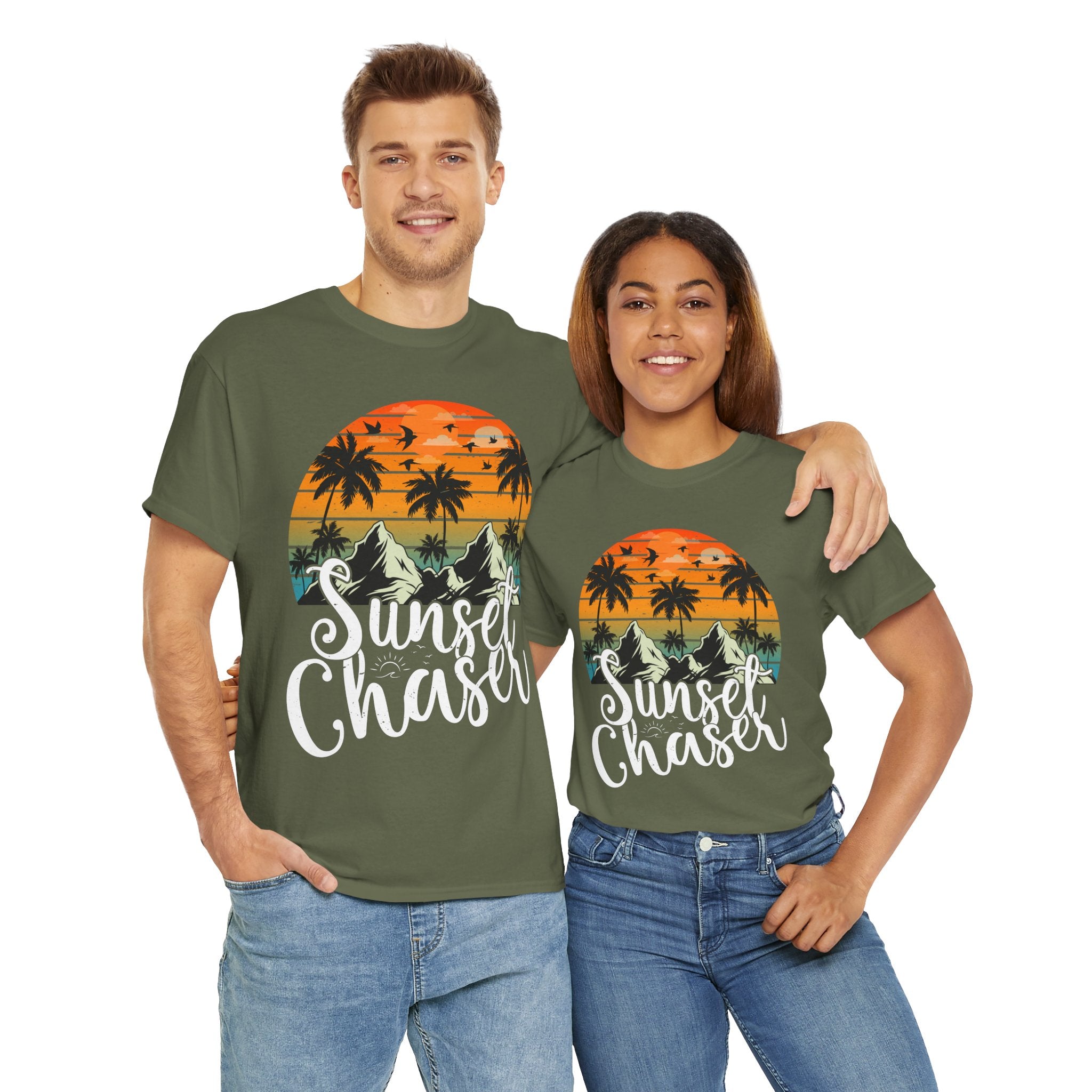 Sunset Surf Tee – Tropical & Mountain Vibes