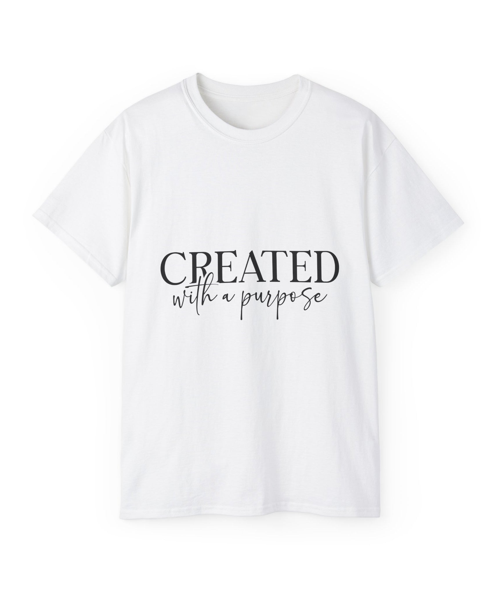 Unisex Created with a Purpose Tee - Inspirational Casual Wear, Christian T-Shirt, Motivational Gift, Faith-Based Apparel, Everyday Comfort - Gallory Hive