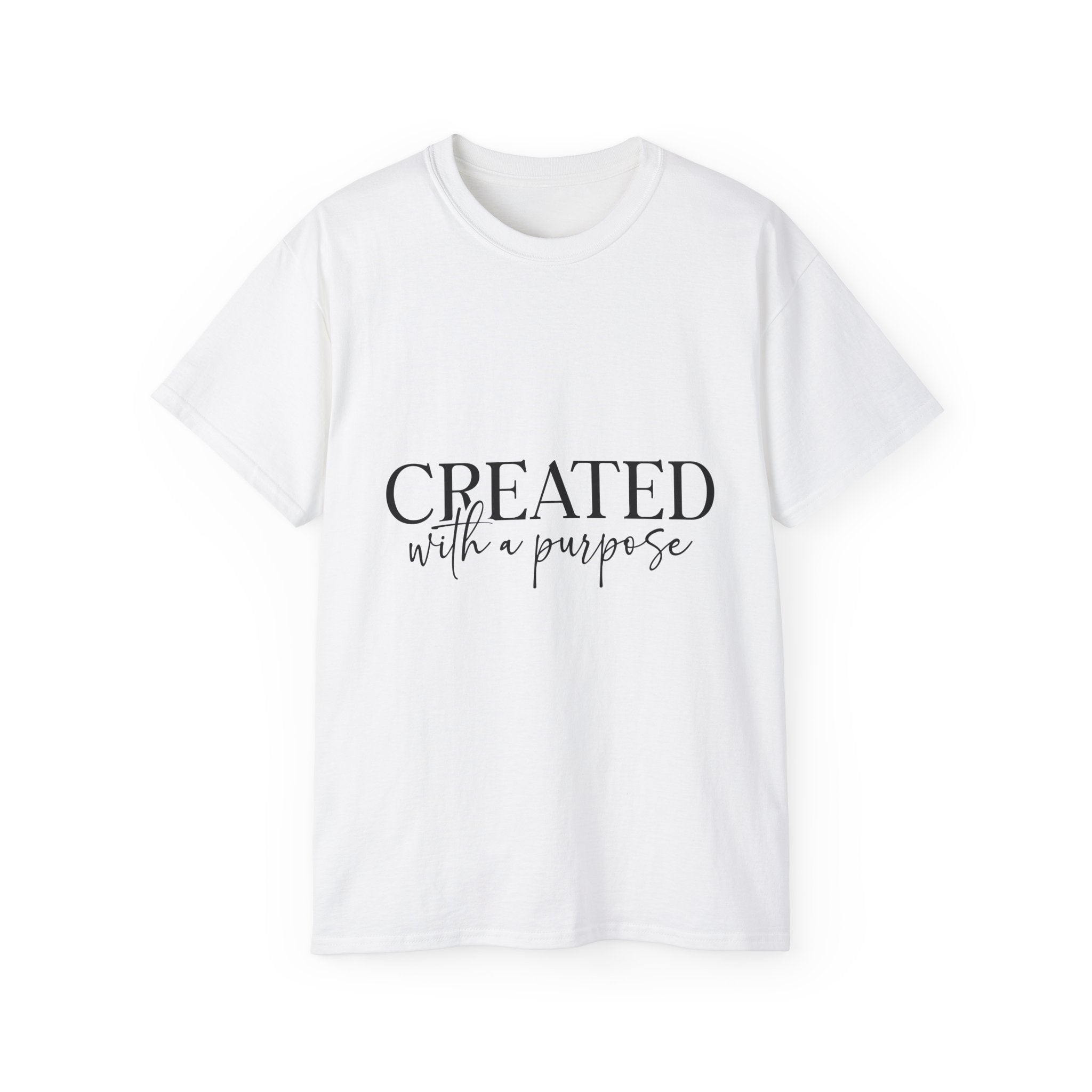 Unisex Created with a Purpose Tee - Inspirational Casual Wear, Christian T-Shirt, Motivational Gift, Faith-Based Apparel, Everyday Comfort - Gallory Hive