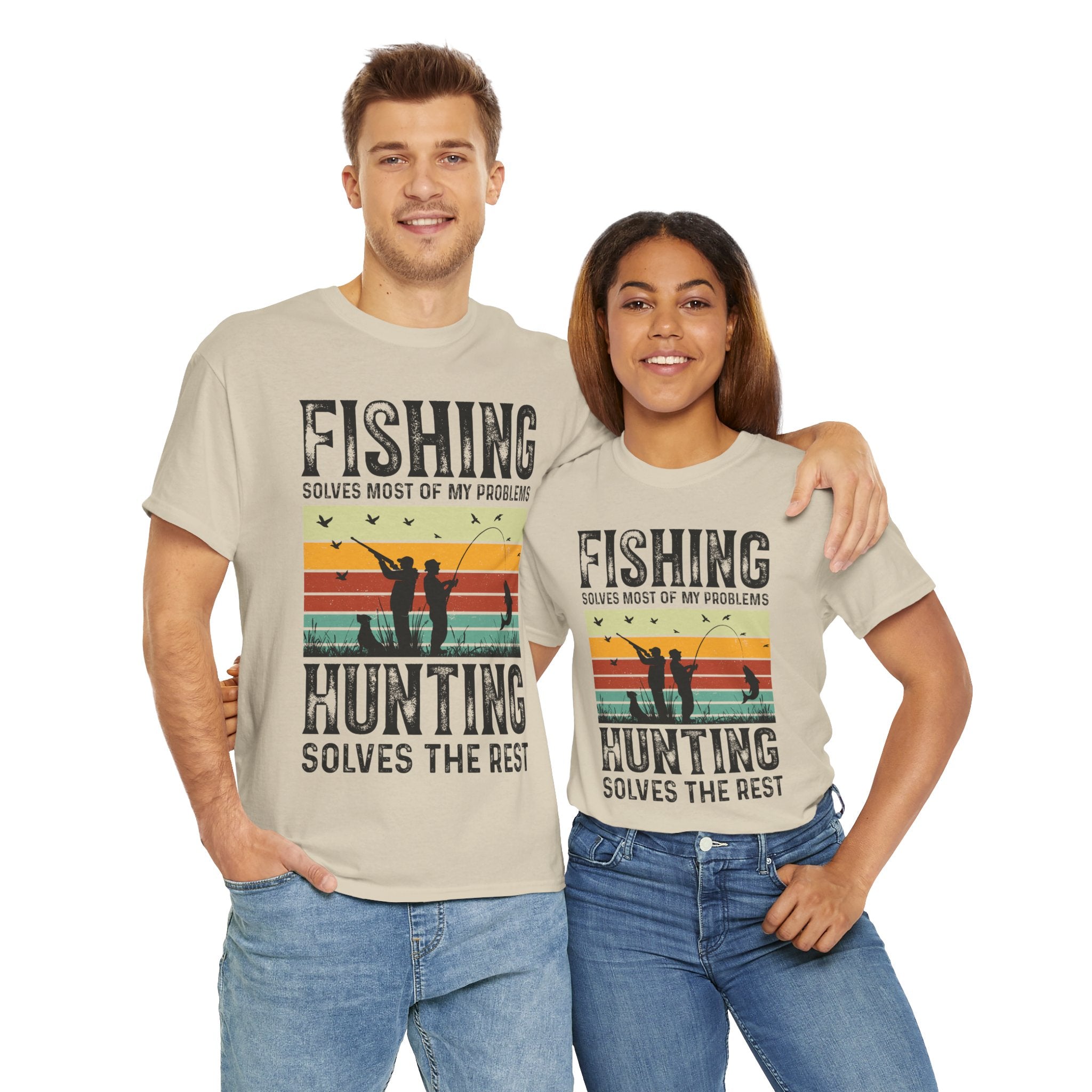 Funny Hunt and Fish Shirt for Men