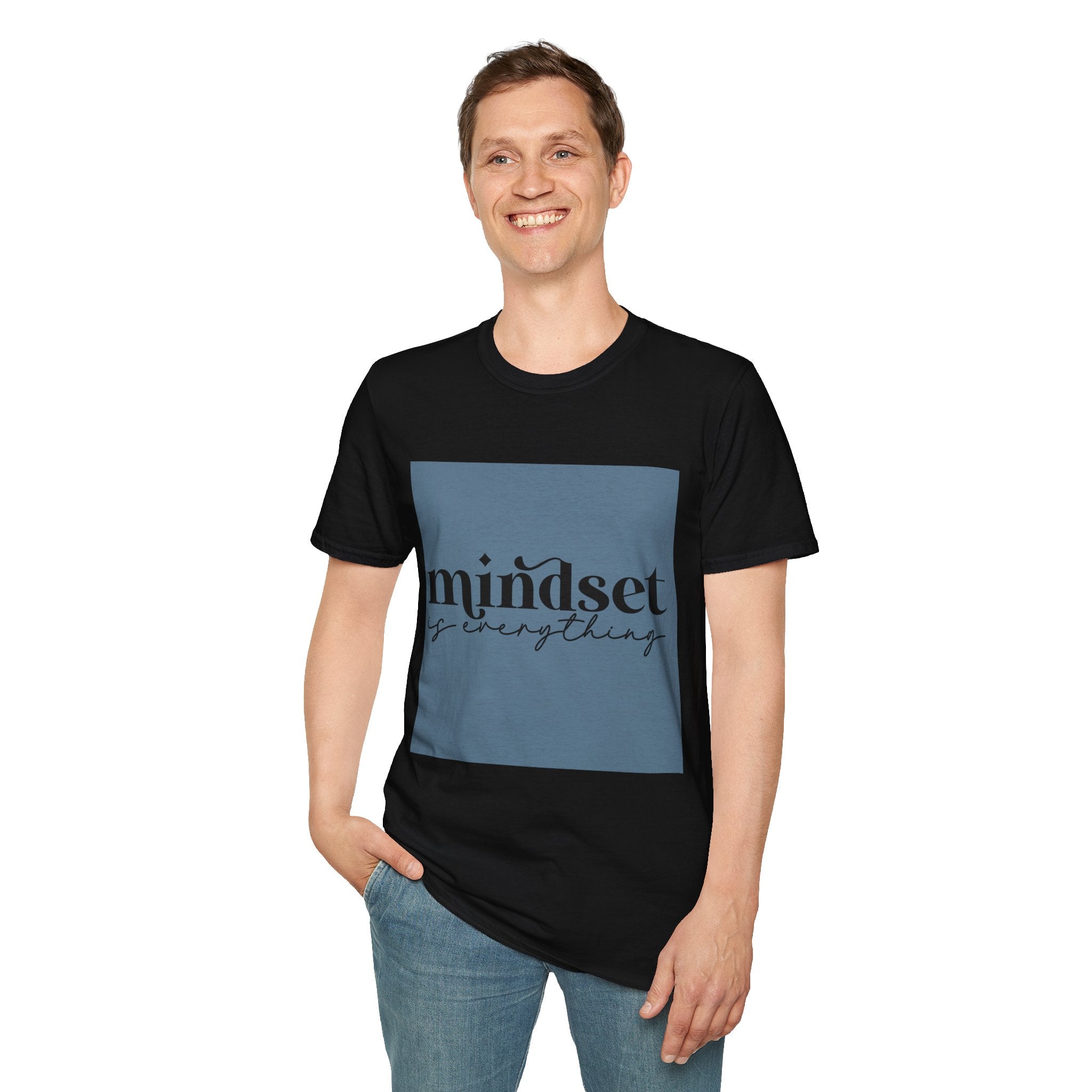 Unisex T-Shirt – "Mindset Is Everything" Motivational Quote Tee - Positive Affirmation Shirt for Friends, Inspirational Tee