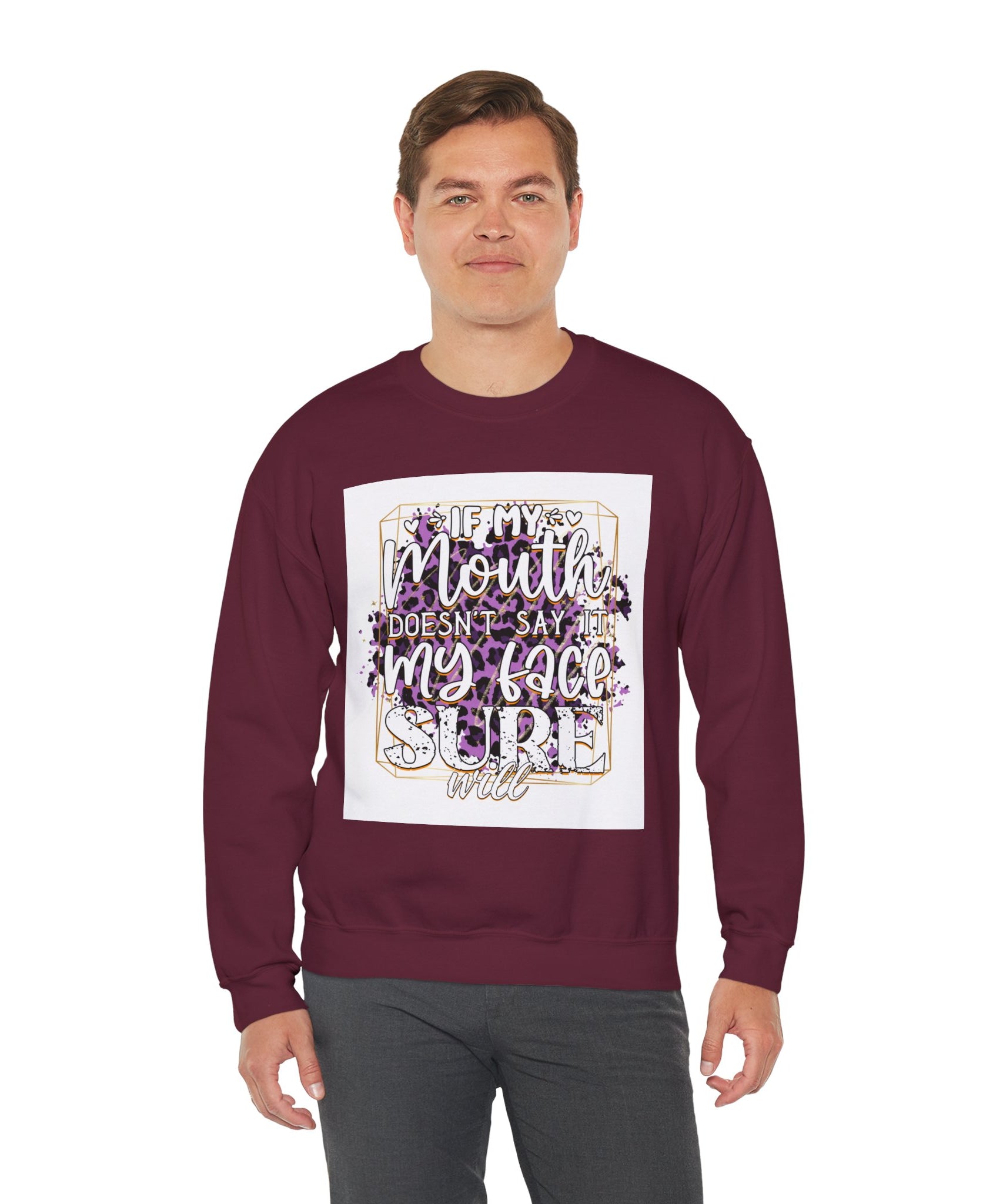 Expressive Crewneck Sweatshirt - Casual Humor Apparel, Gift for Friends, Family - Gallory Hive
