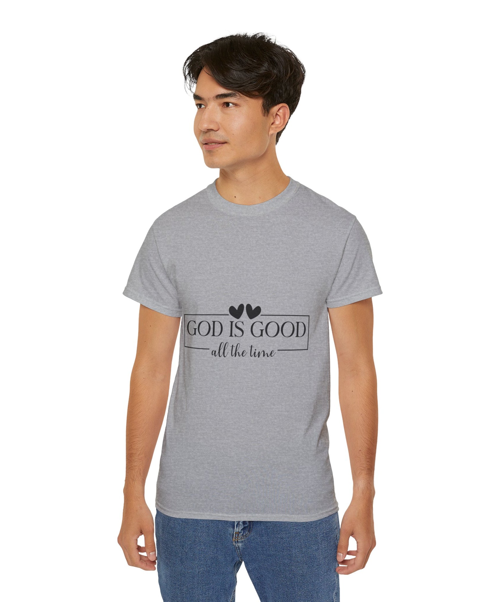 Unisex God is good all the time Tee - Inspirational Casual Wear, Christian T-Shirt, Motivational Gift, Faith-Based Apparel, Everyday Comfort - Gallory Hive