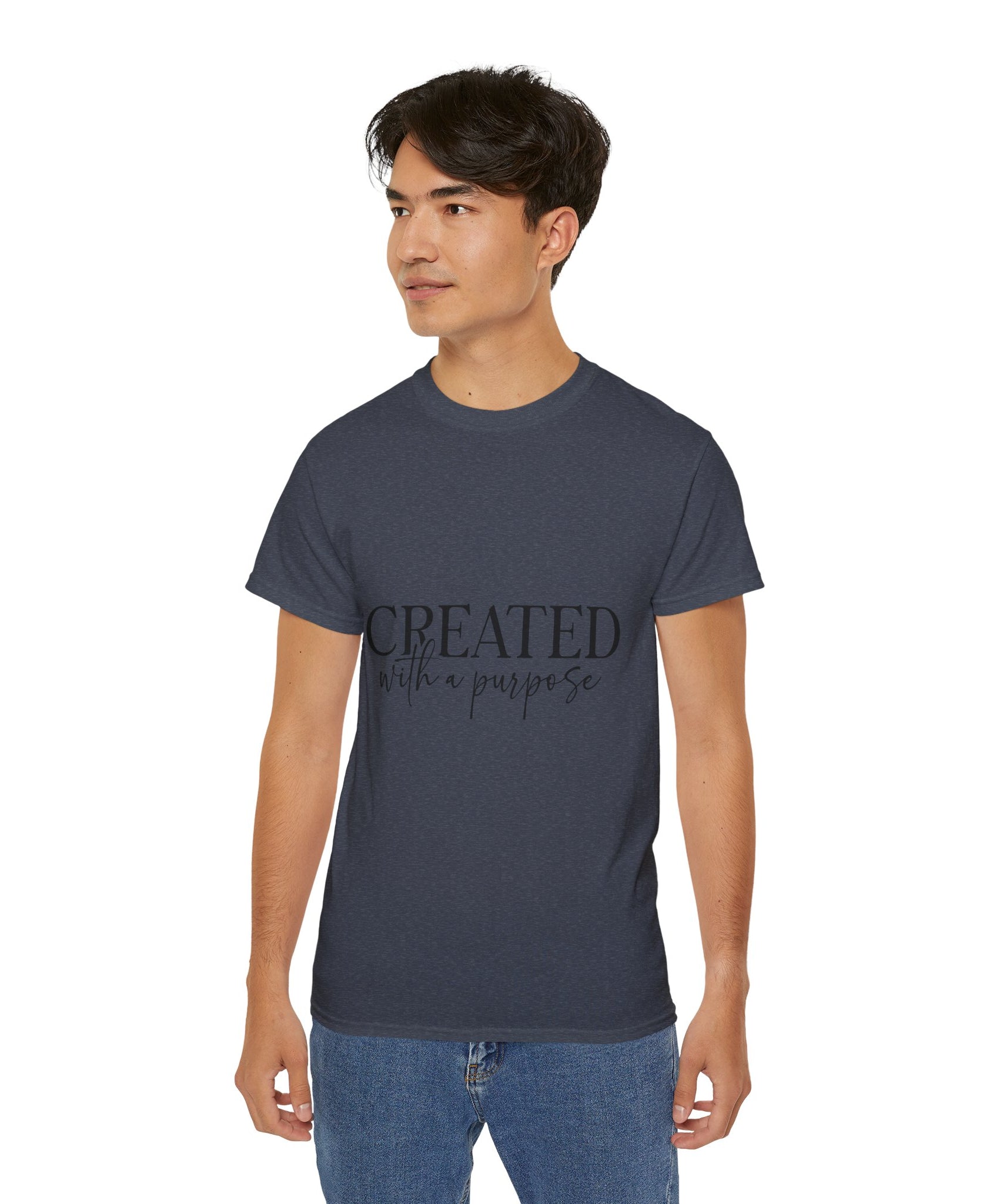 Unisex Created with a Purpose Tee - Inspirational Casual Wear, Christian T-Shirt, Motivational Gift, Faith-Based Apparel, Everyday Comfort - Gallory Hive