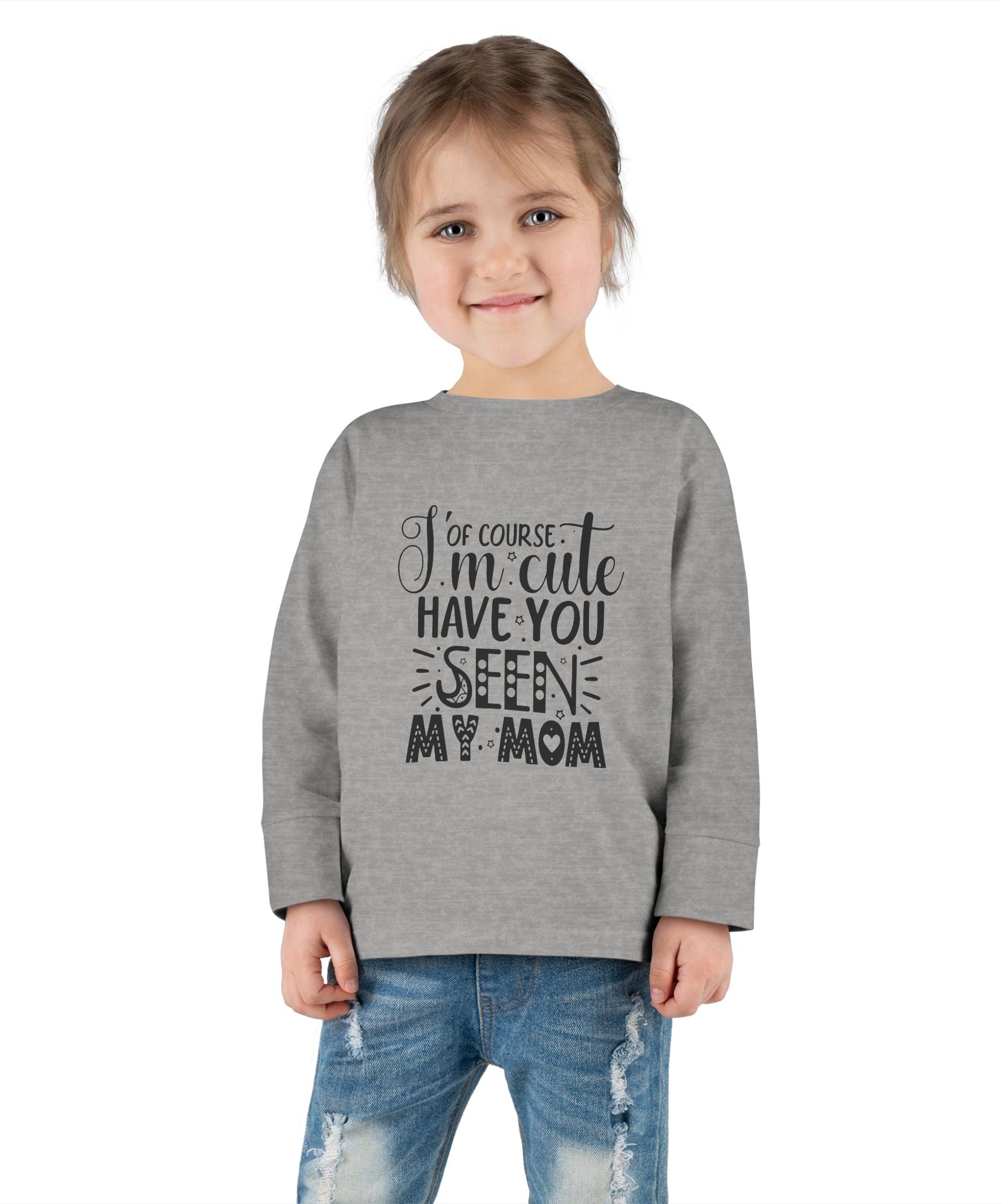 Toddler Long Sleeve Tee - Cute Gift for Dads, Family Celebrations, Birthday Party - Gallory Hive