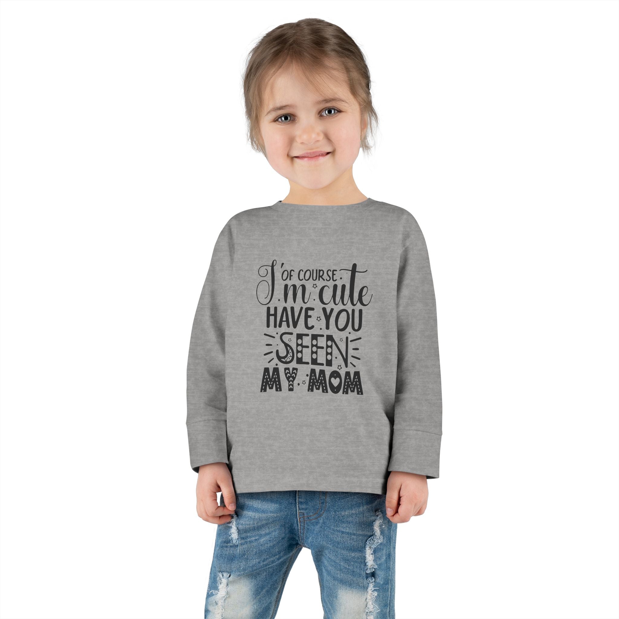 Toddler Long Sleeve Tee - Cute Gift for Dads, Family Celebrations, Birthday Party