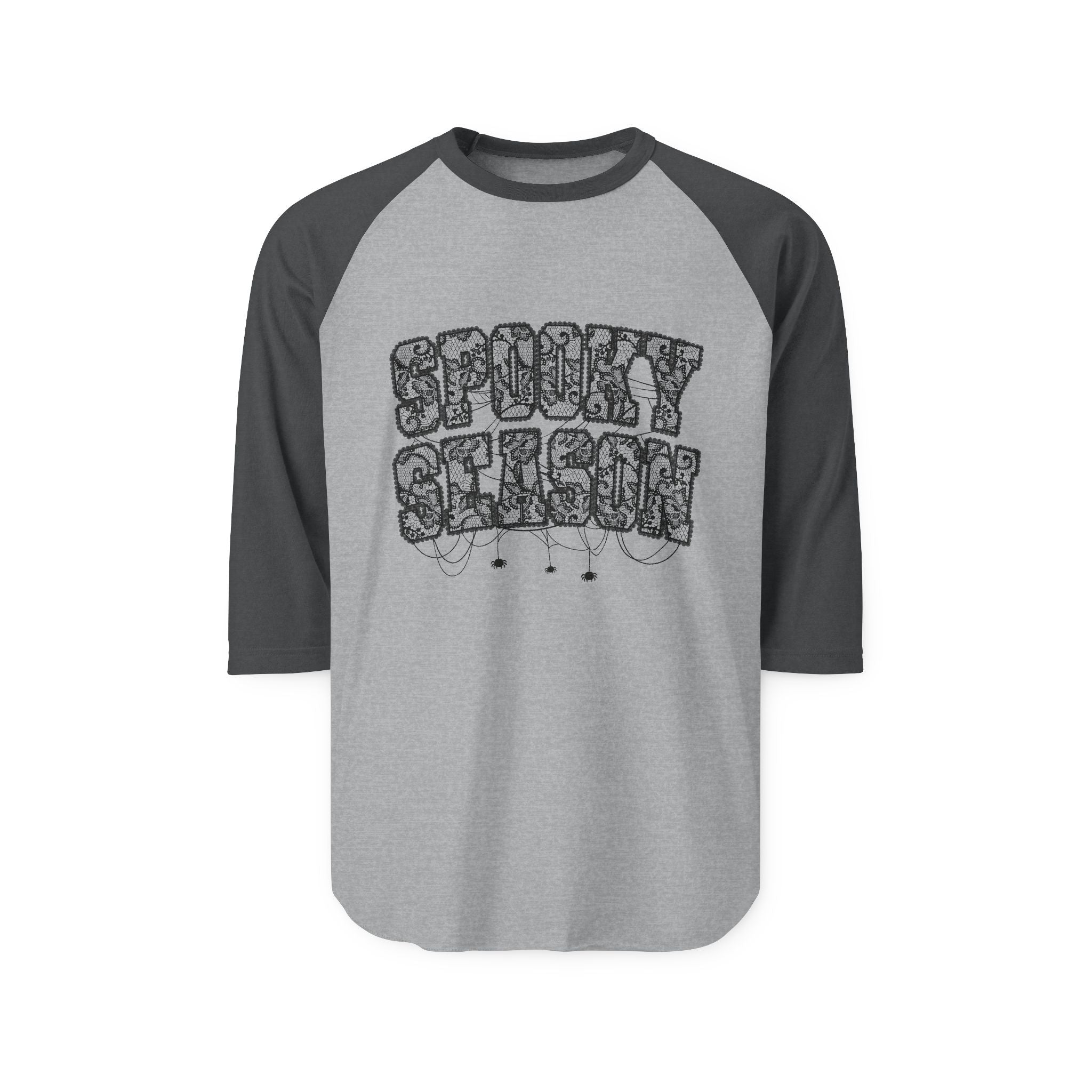 Spooky Season Unisex Raglan Shirt, Halloween Tee, Fall Fashion, Casual Wear, Gift for October Celebrations, Cozy Autumn Vibe