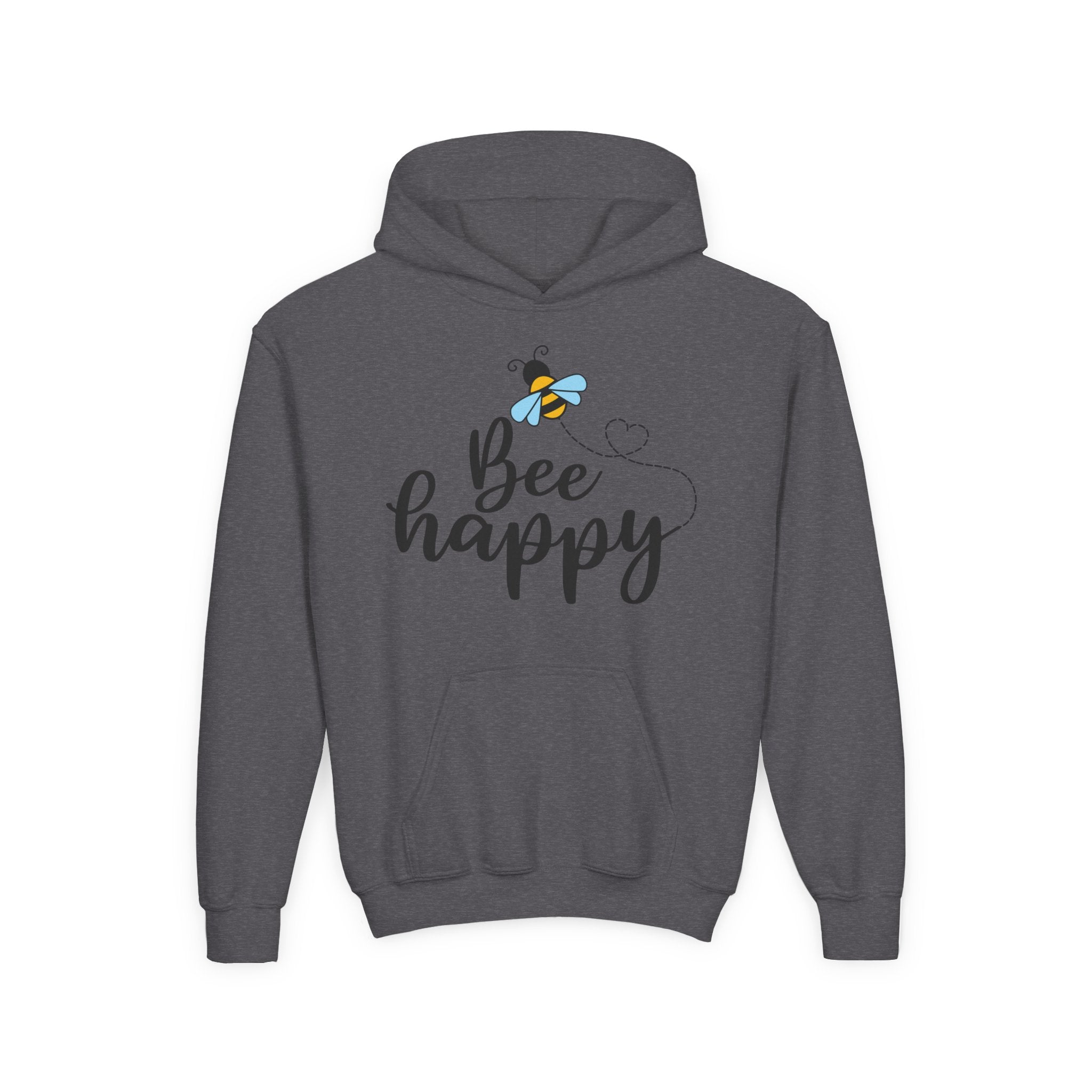 Bee Loved Unisex Kid's Hoodie – Whimsical Heart Trail Design