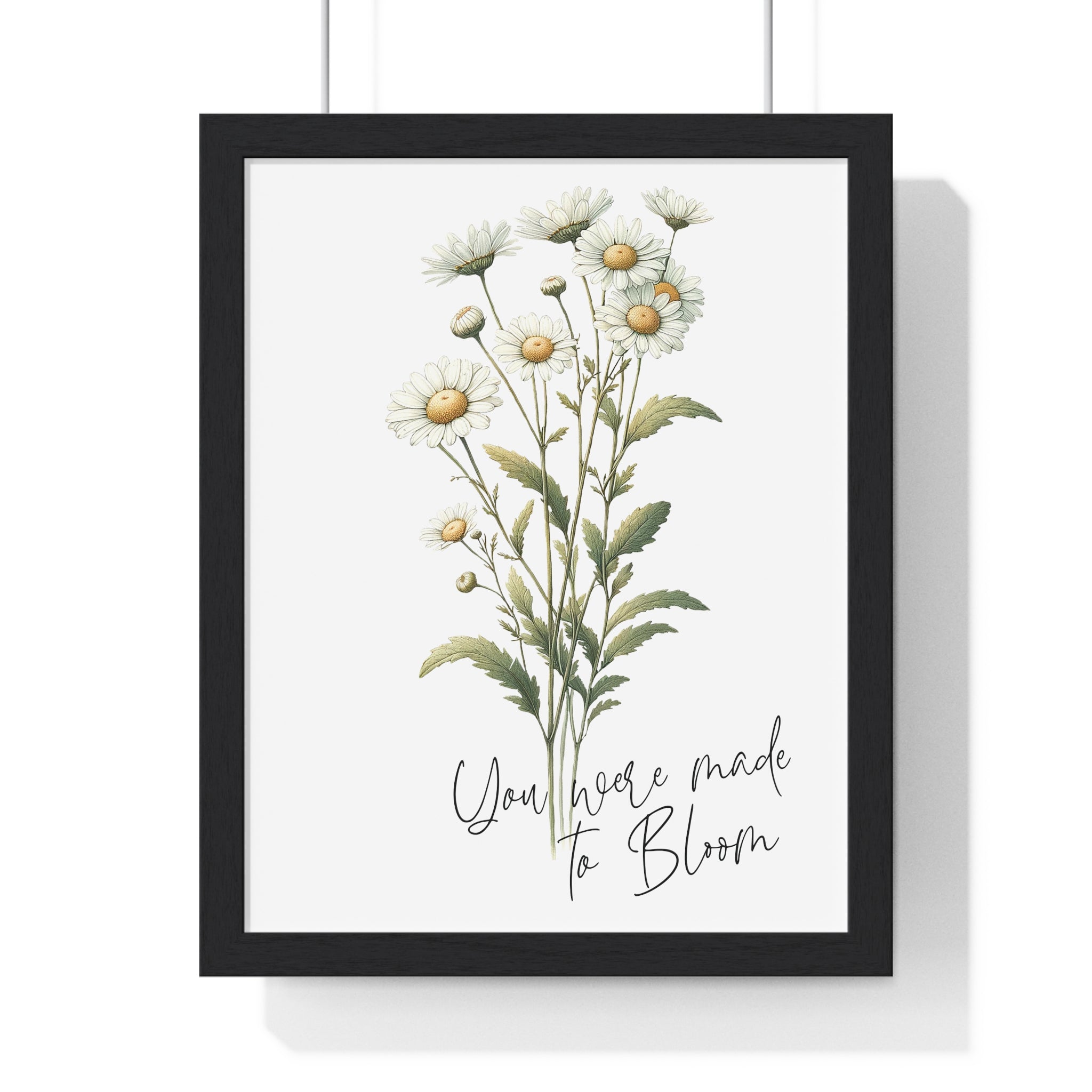 Framed April Flower Art – Daisy Wall Decor | Gallory Hive
